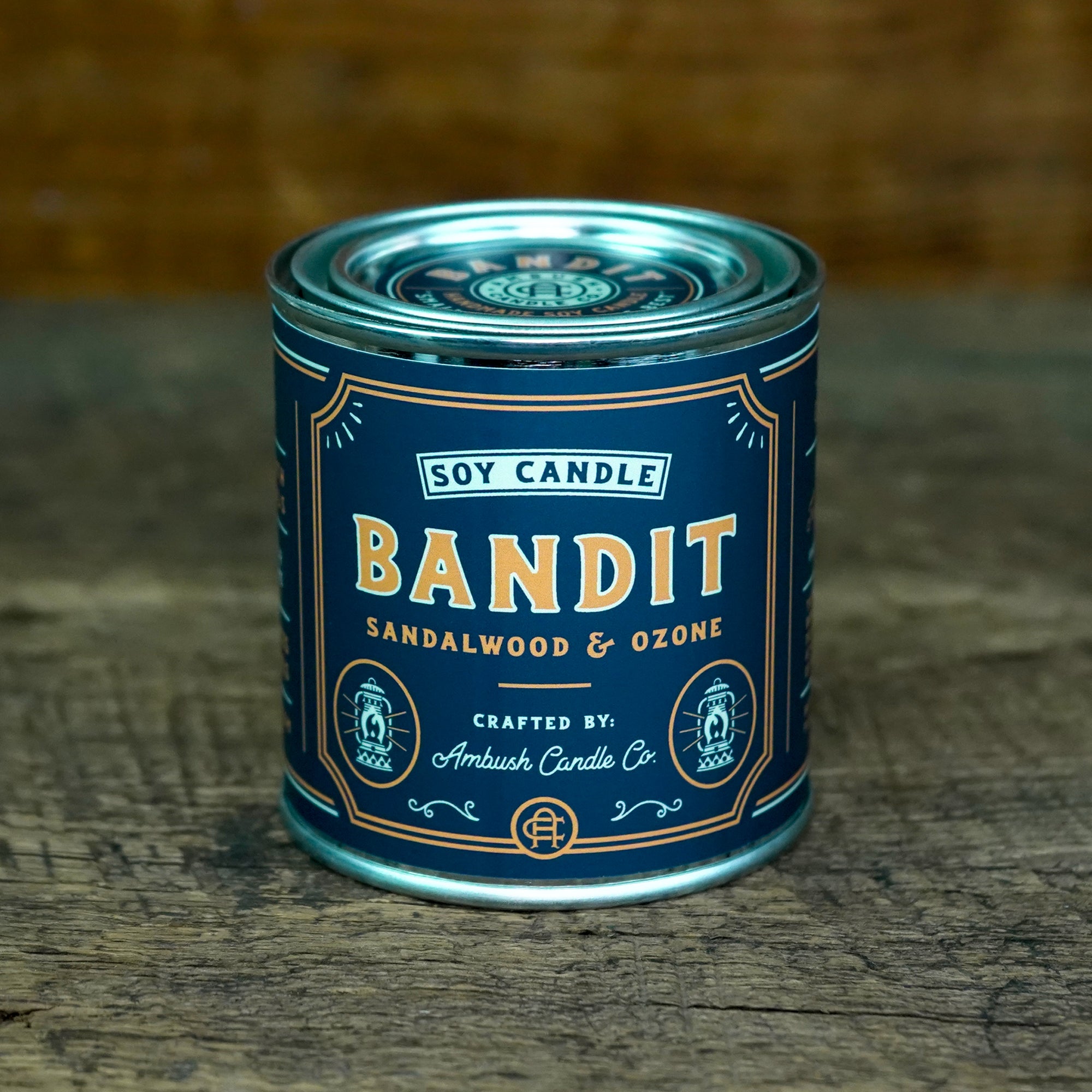 Ambush Candle Co. 8oz 'Bandit' Soy Candle - Sandalwood / Ozone