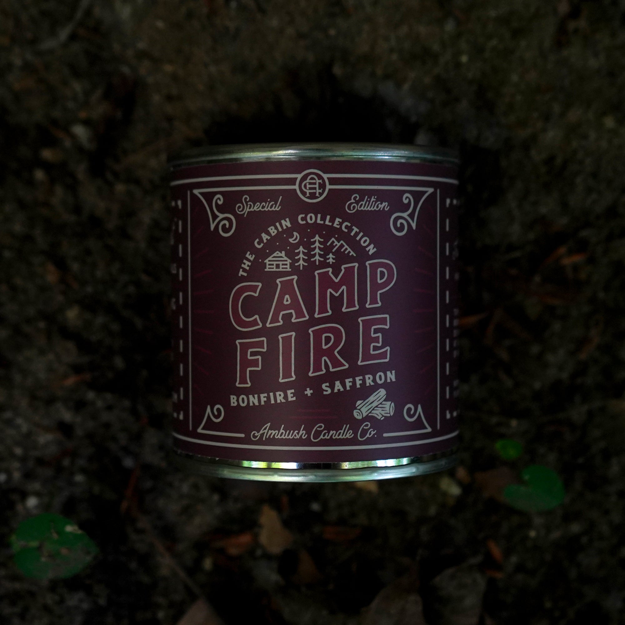 Ambush Candle Co. 8oz 'Campfire' Soy Candle - Bonfire / Saffron