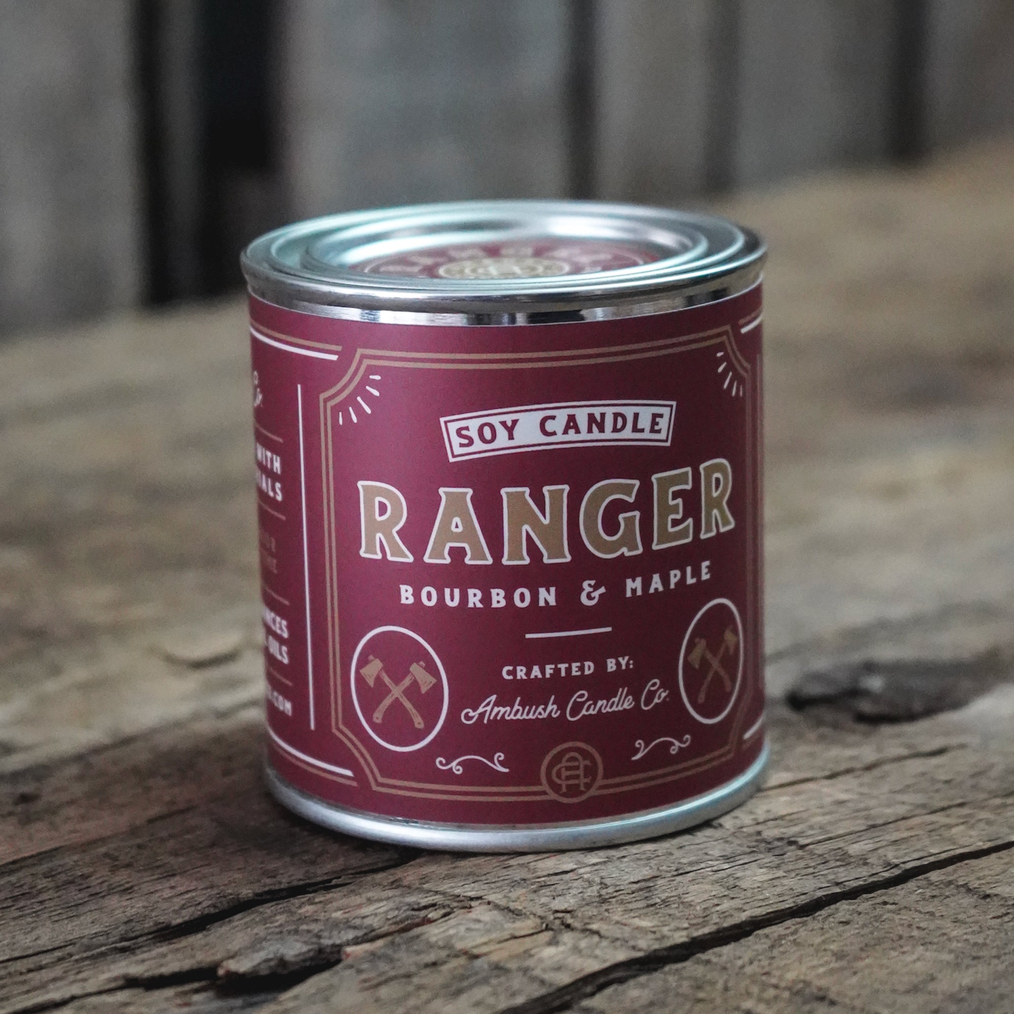 Ambush Candle Co. 8oz 'Ranger' Soy Candle - Bourbon / Maple