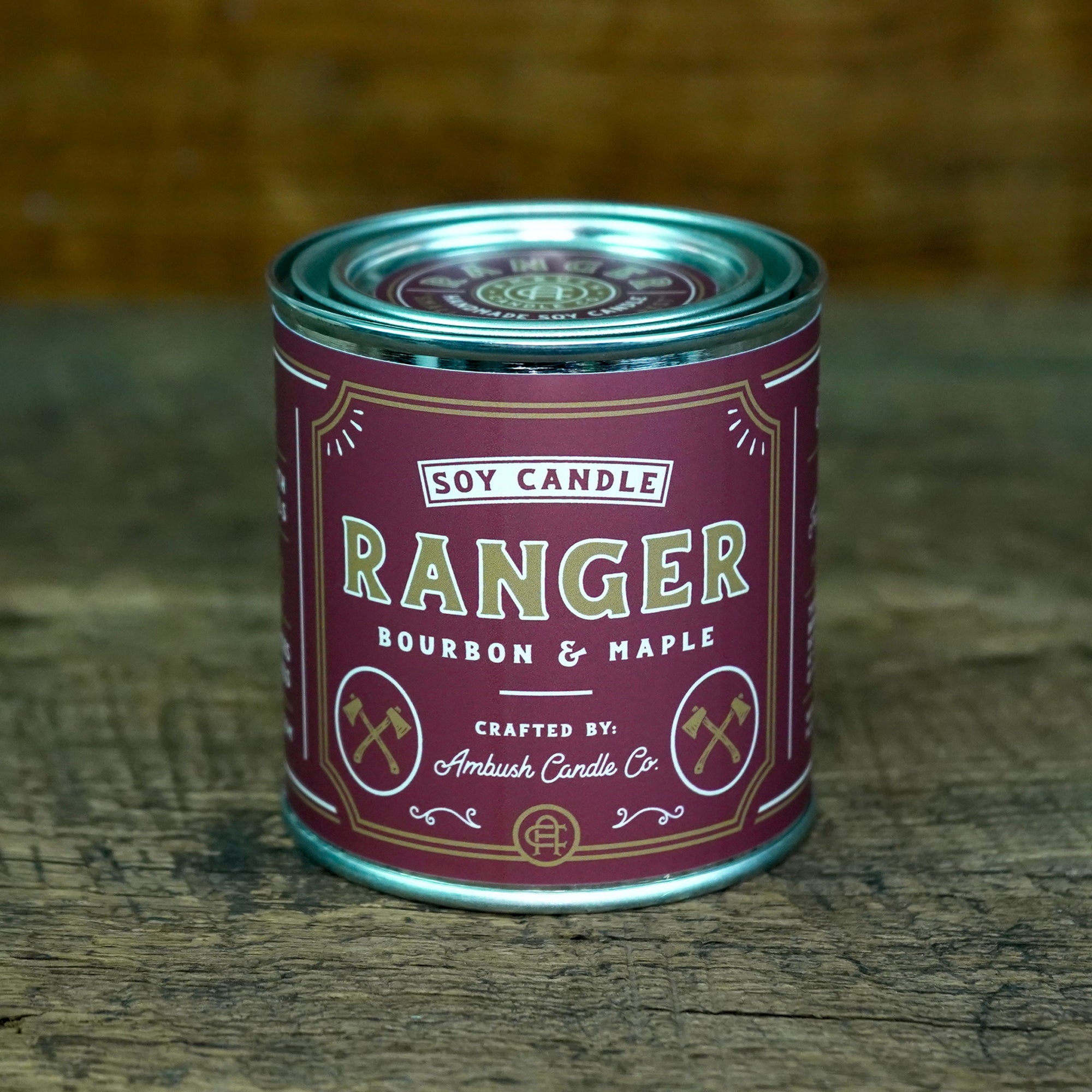 Ambush Candle Co. 8oz 'Ranger' Soy Candle - Bourbon / Maple