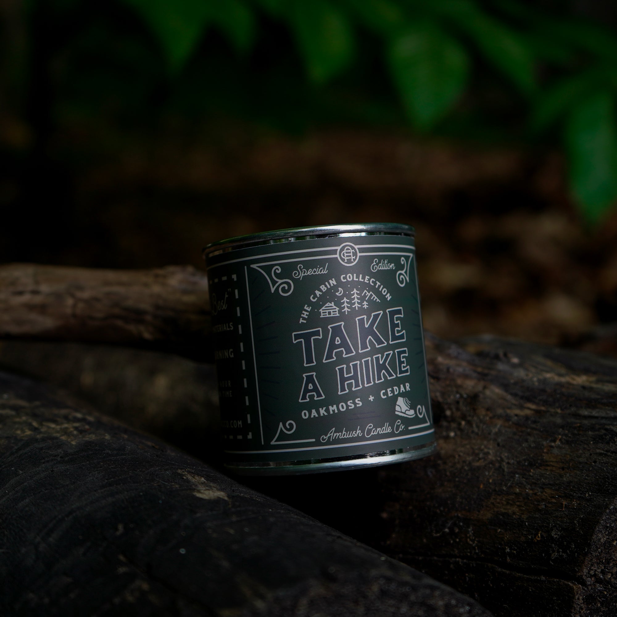 Ambush Candle Co. 8oz 'Take A Hike' Soy Candle - Oakmoss / Ceder