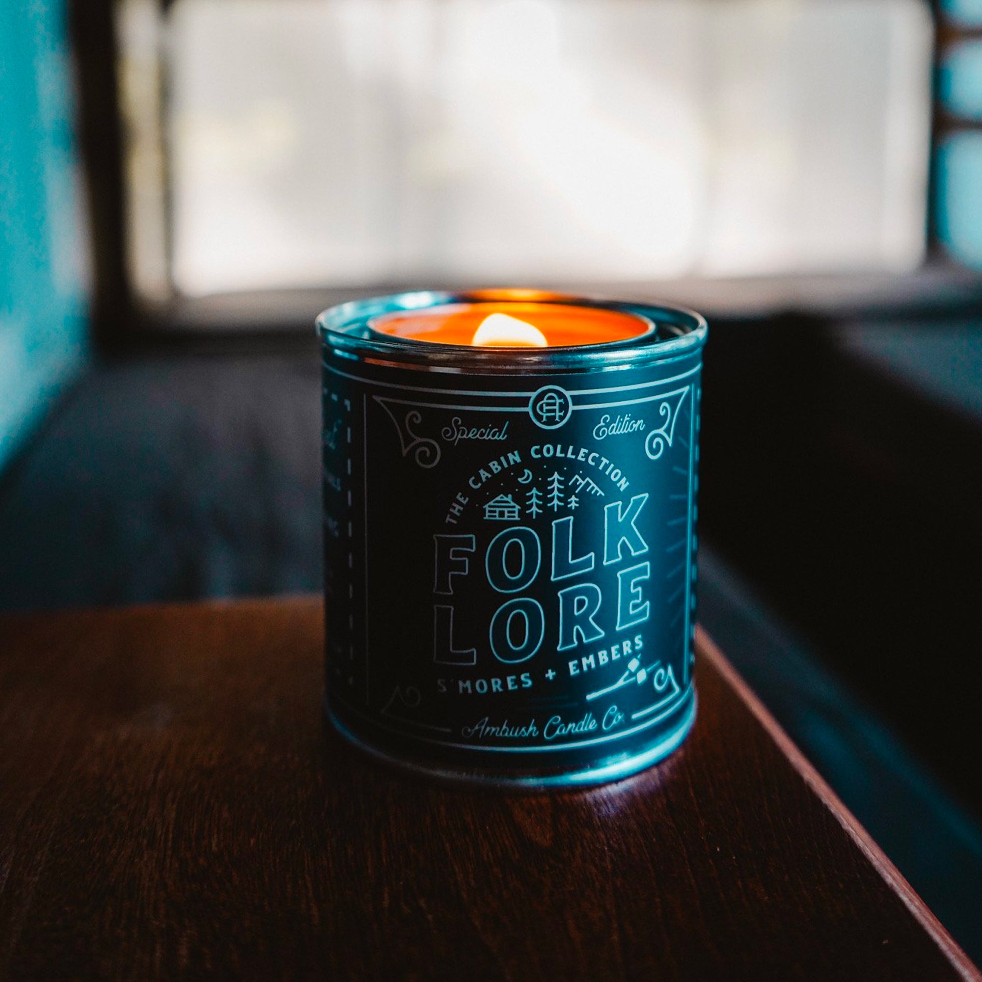 Ambush Candle Co. 8oz 'Folklore' Soy Candle - S'mores / Embers