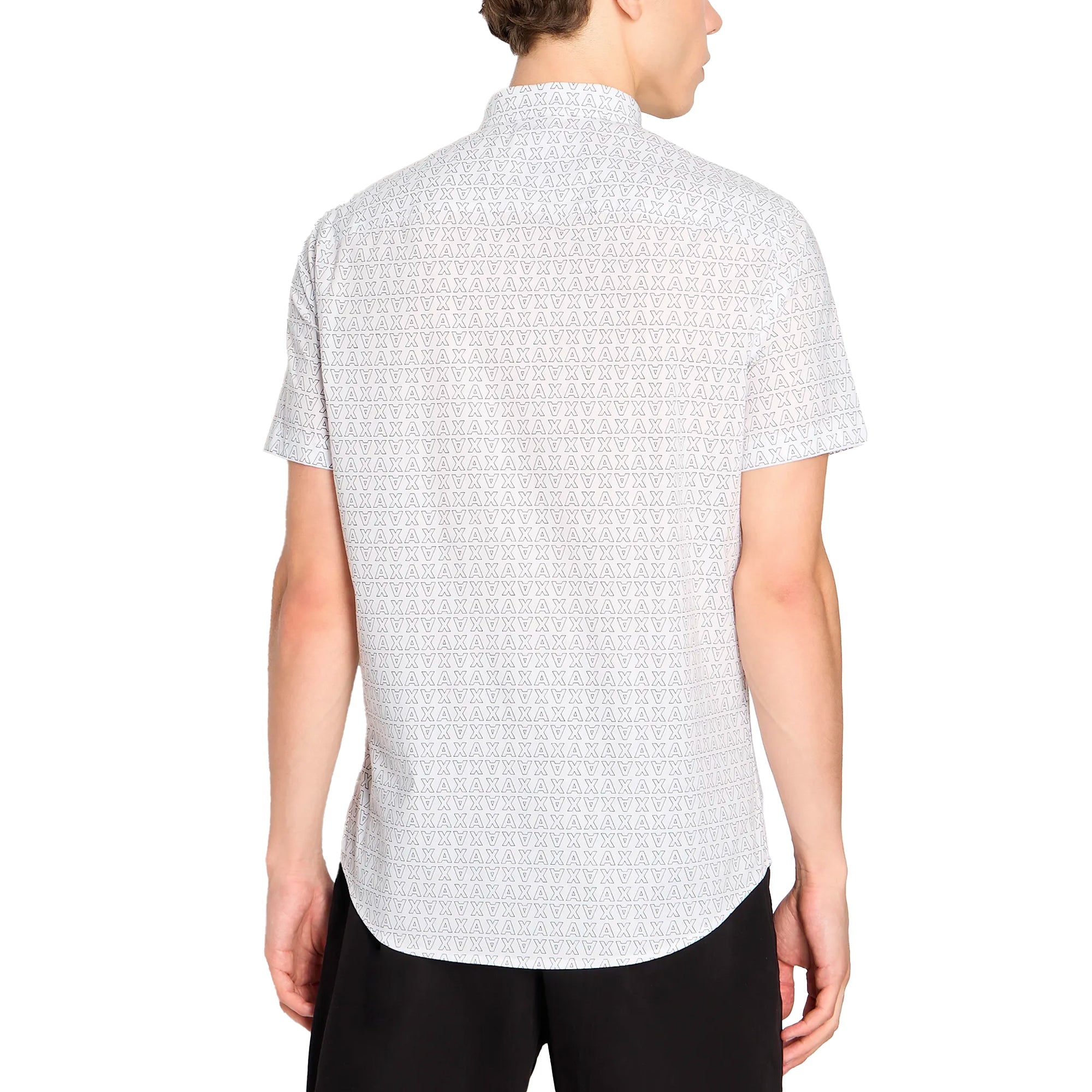 Armani Exchange 6RZC04 AX Print SS Shirt - White