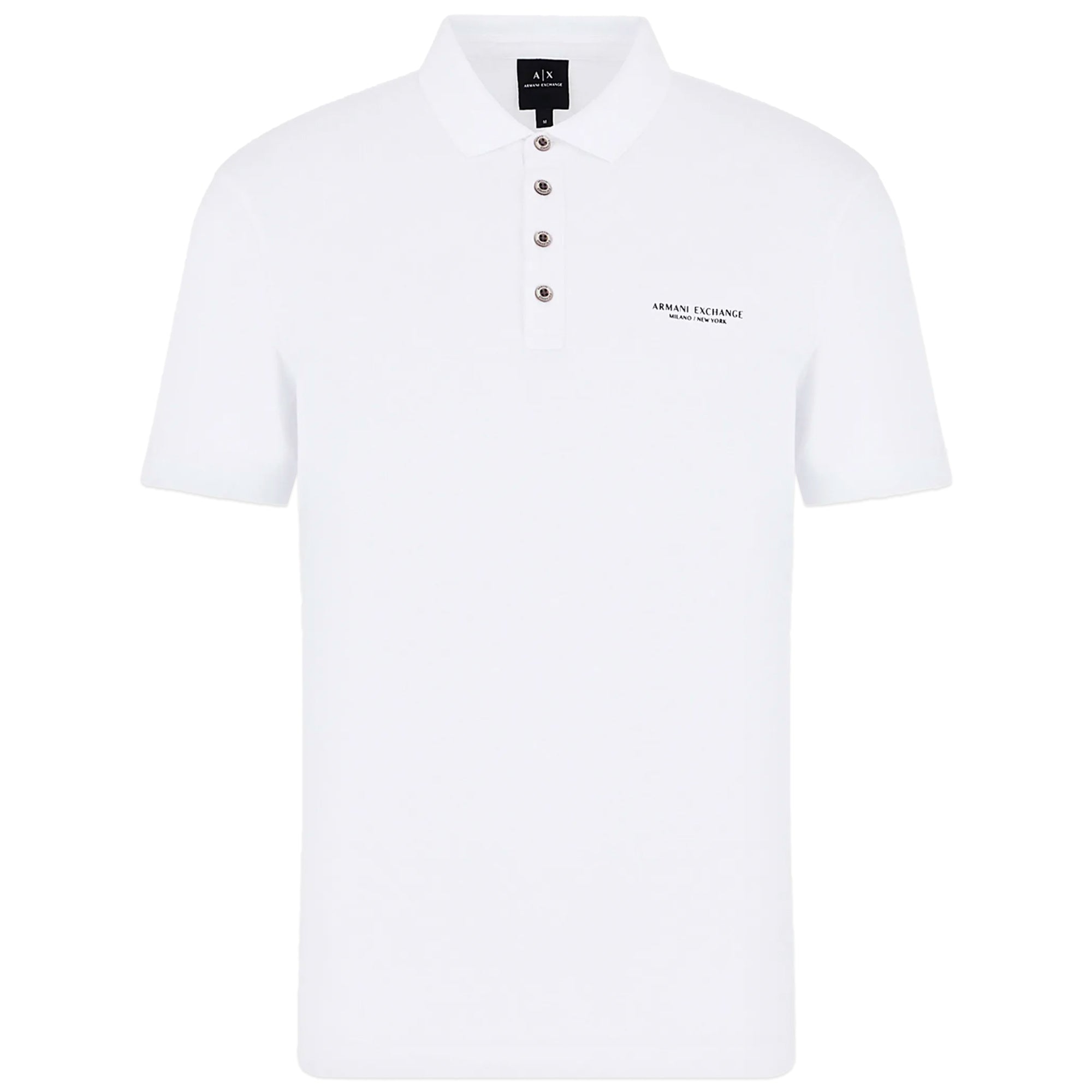 Armani Exchange 8NZF80 Logo Polo - White