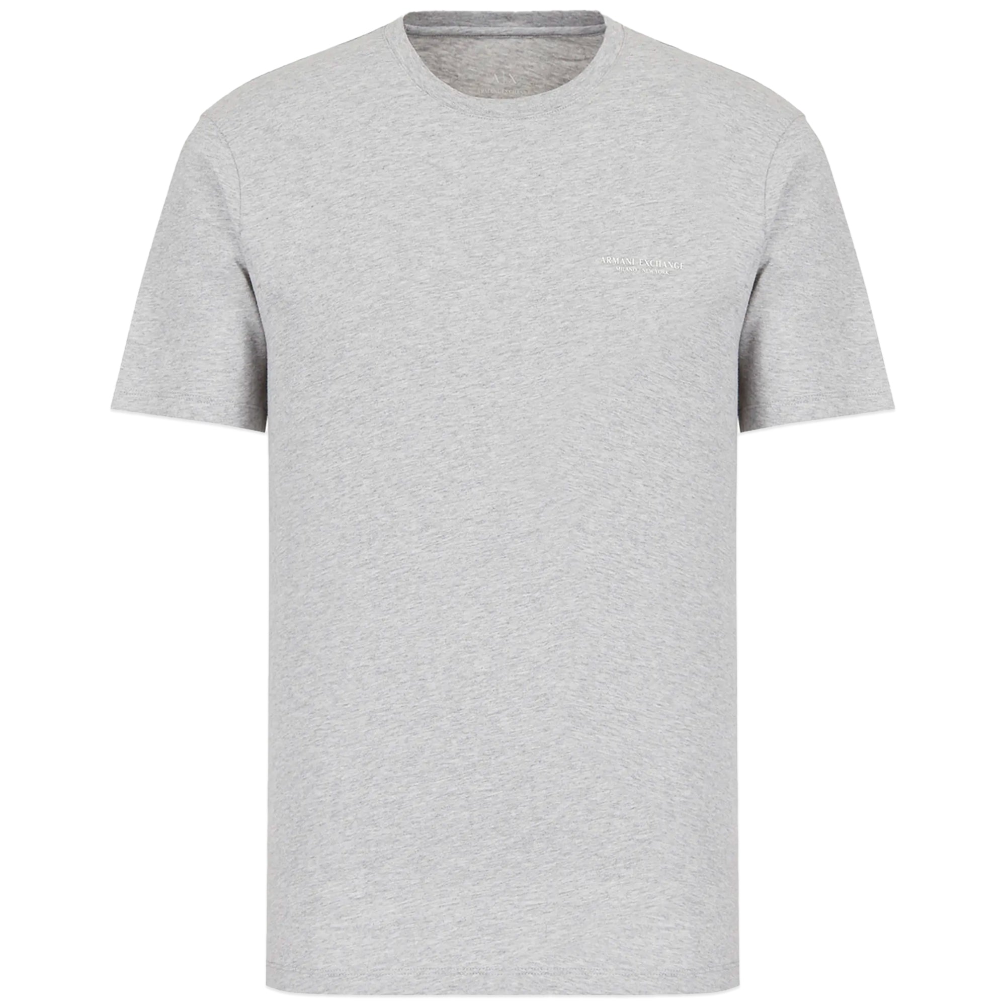 Armani Exchange 8NZT91 Logo T-Shirt - Light Grey Marl