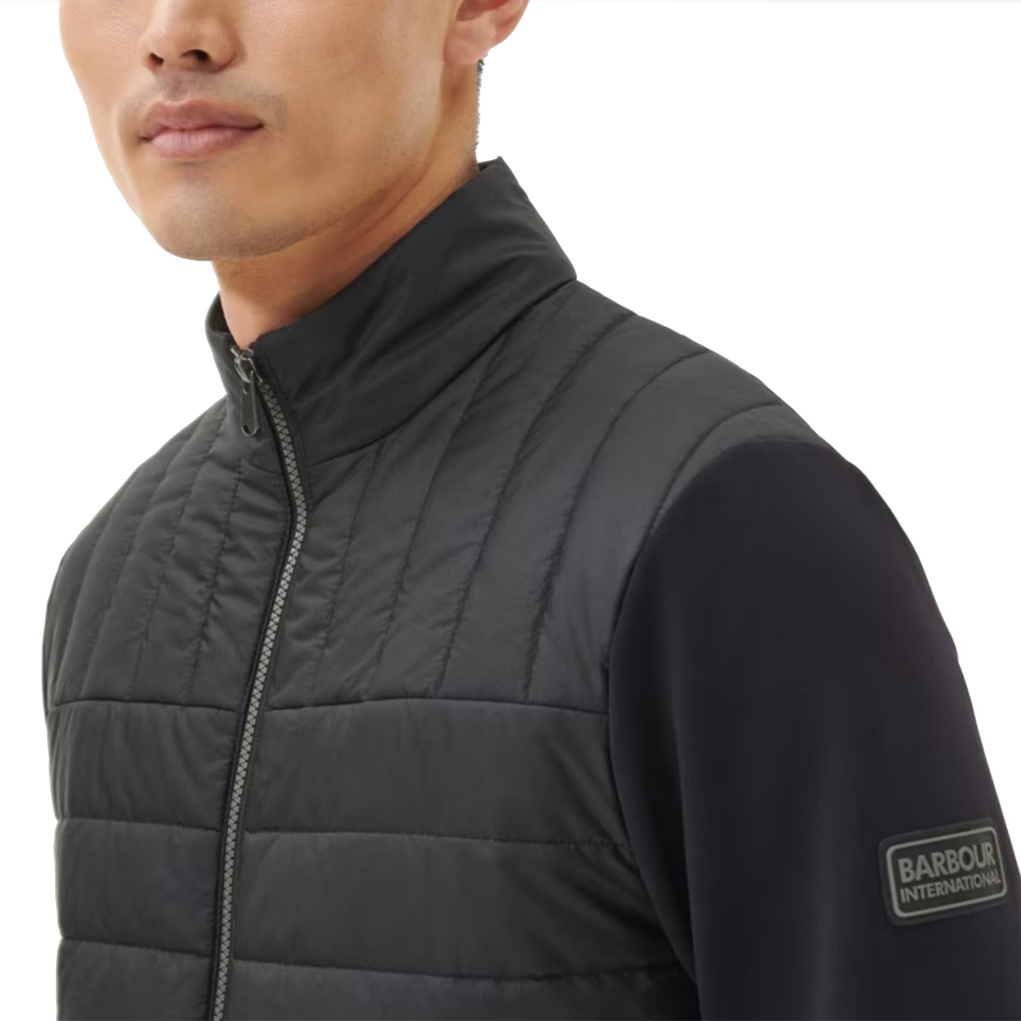 Barbour International Counter Quilted Sweat - Black
