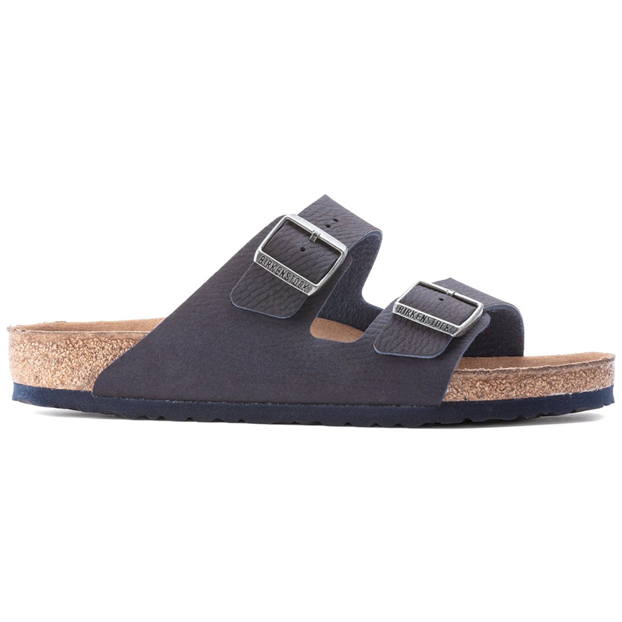 Birkenstock Arizona Vegan Micro Fibre Sandals - Desert Dust Indigo Blue