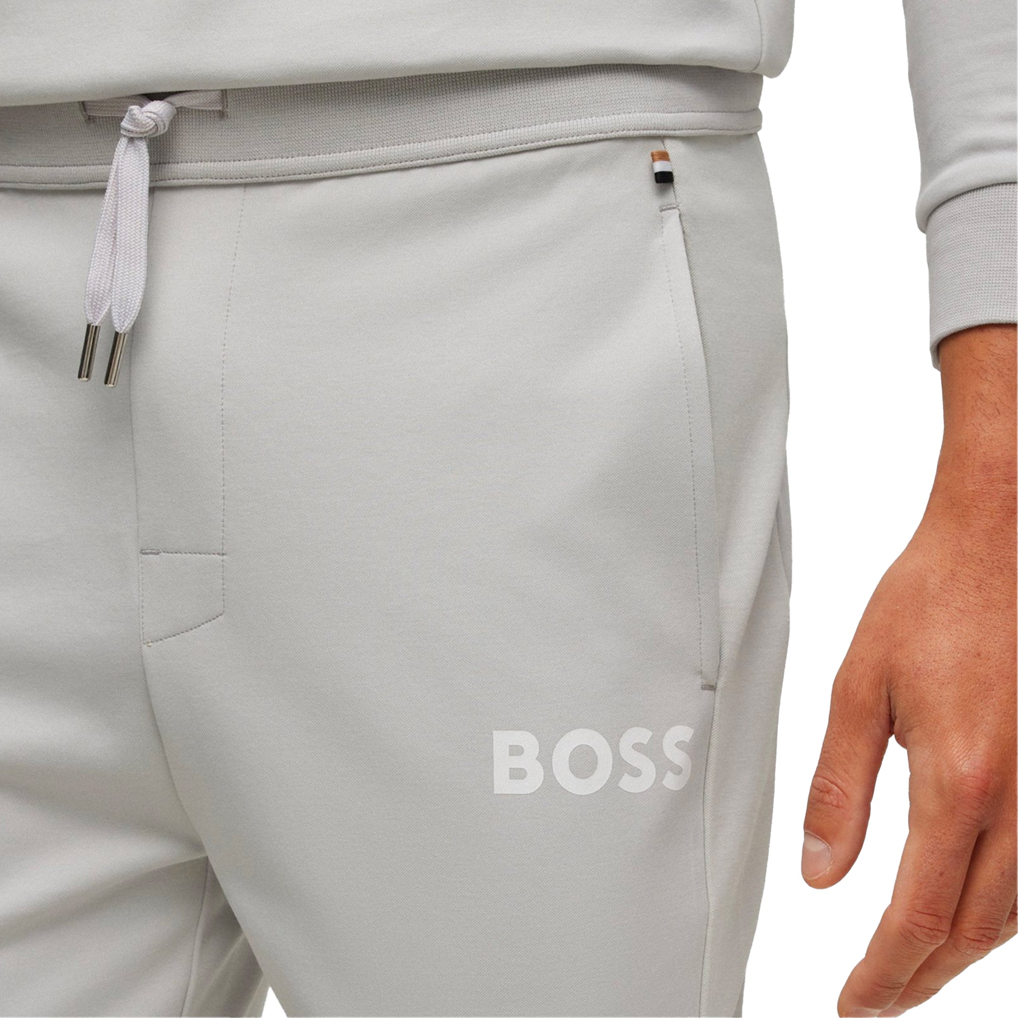 Boss Cotton Blend Jogger - Light Grey