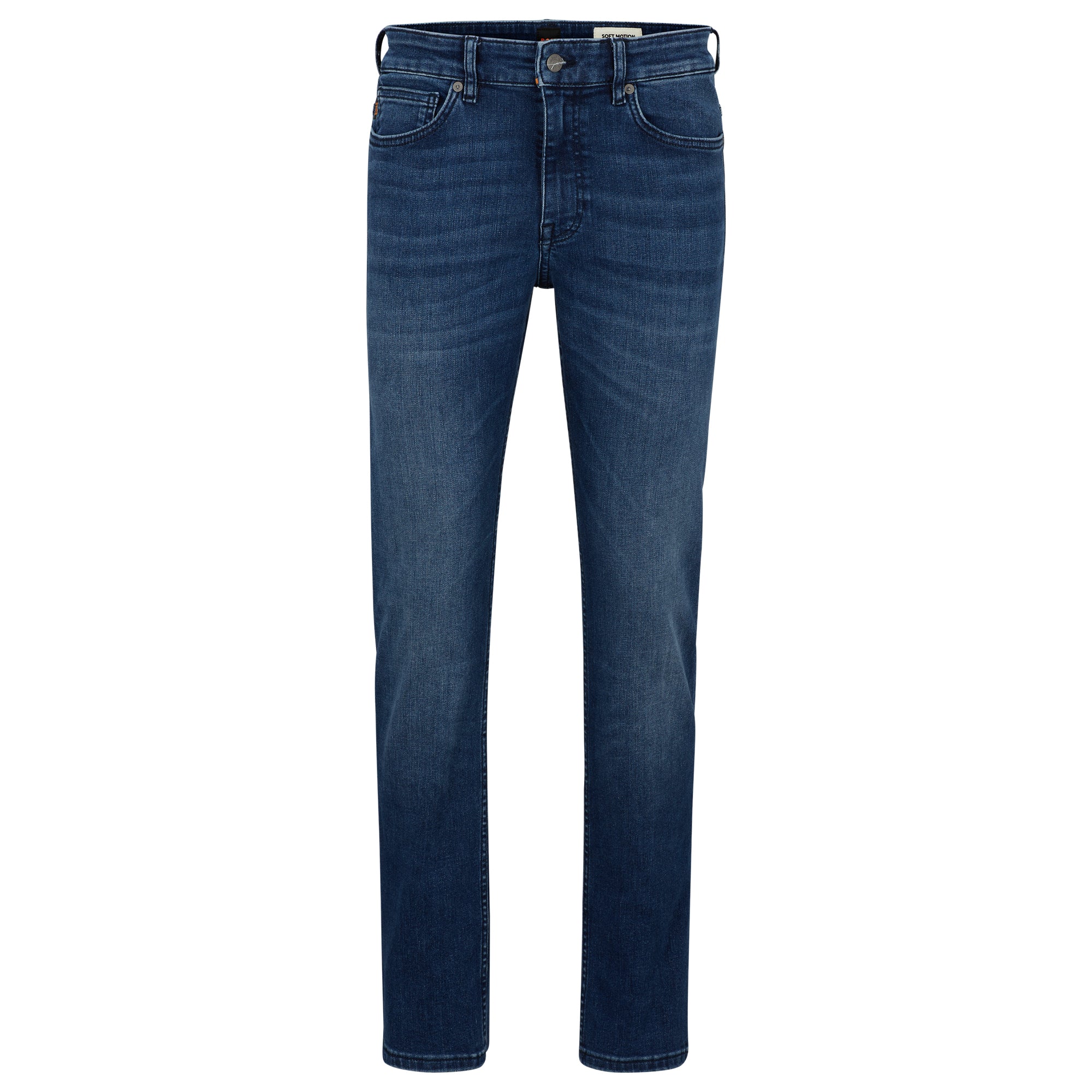 Boss Delaware Slim Fit Jeans - Kind Mid Blue Stretch