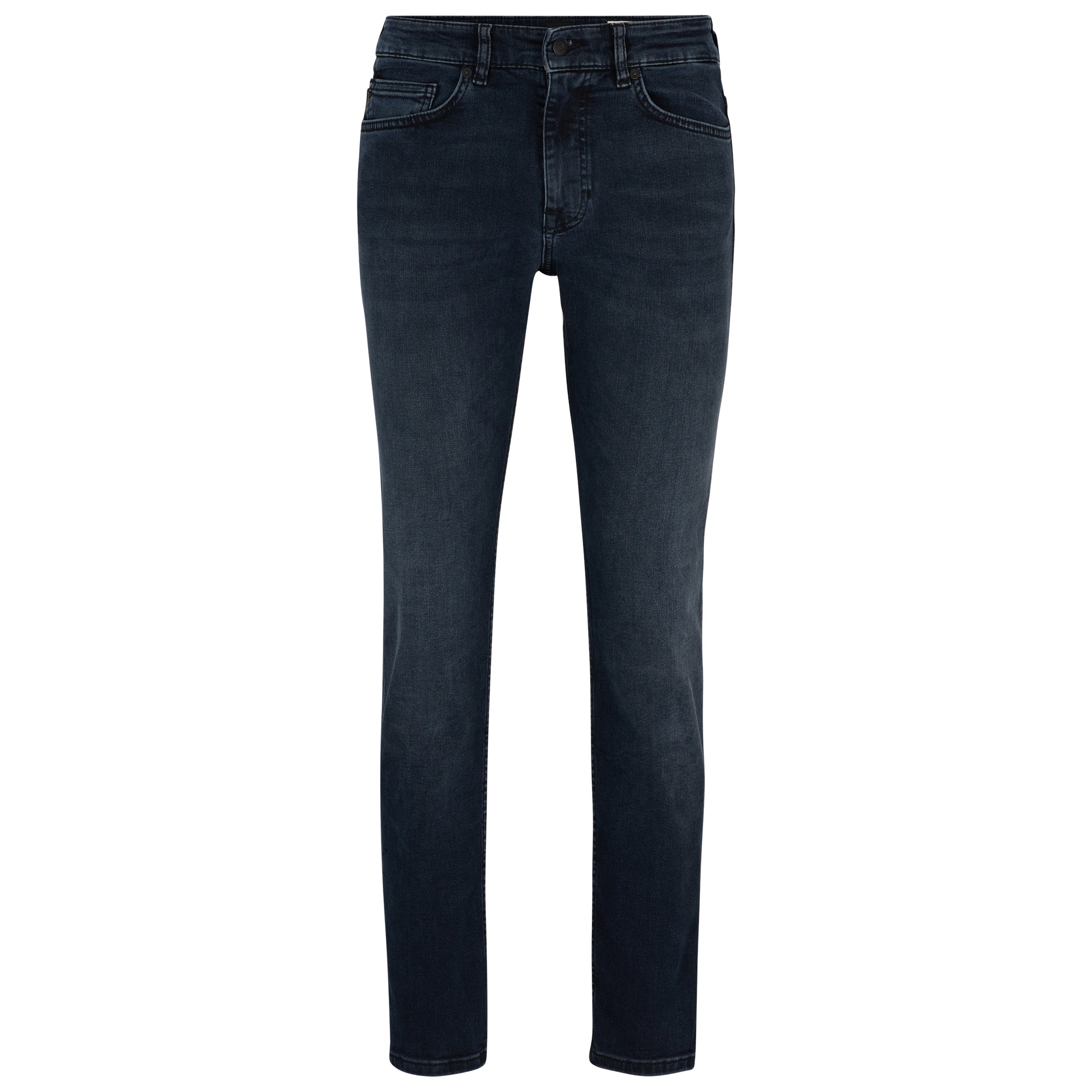 Boss Delaware Slim Fit Jeans - Moody Dark Blue Stretch