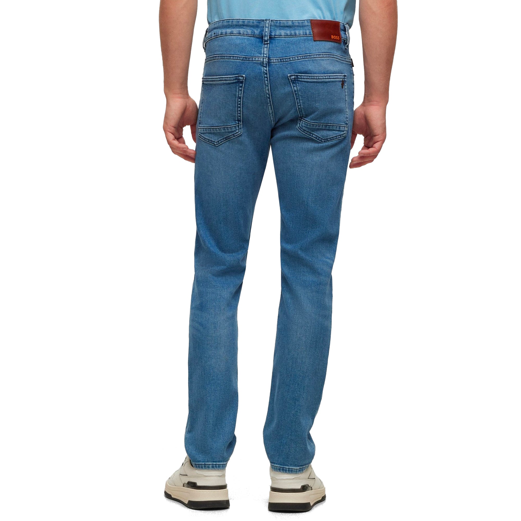 Boss Delaware Slim Fit Jeans - Peak Light Blue Stretch