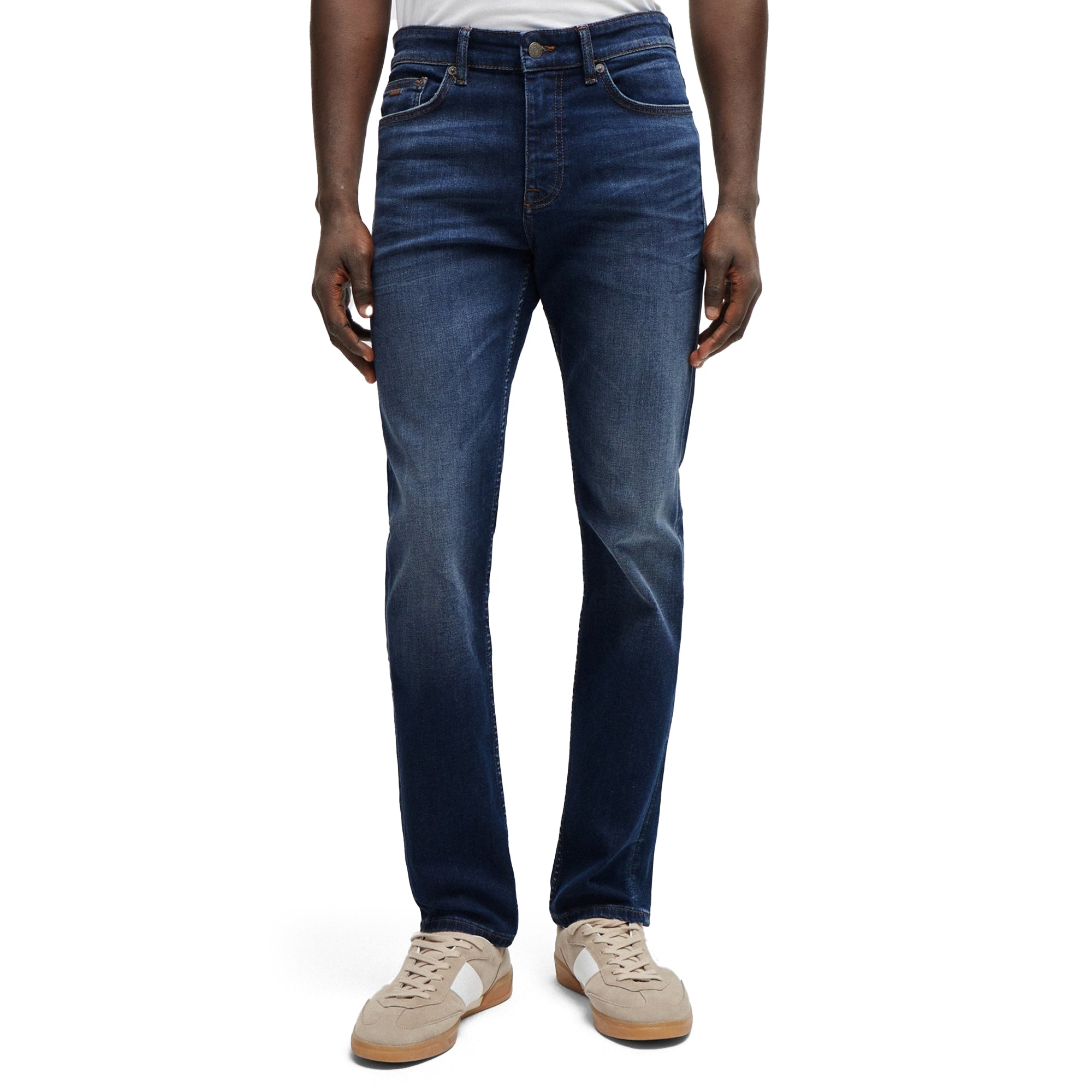 Boss Delaware Slim Fit Jeans - Sailor Dark Blue Stretch