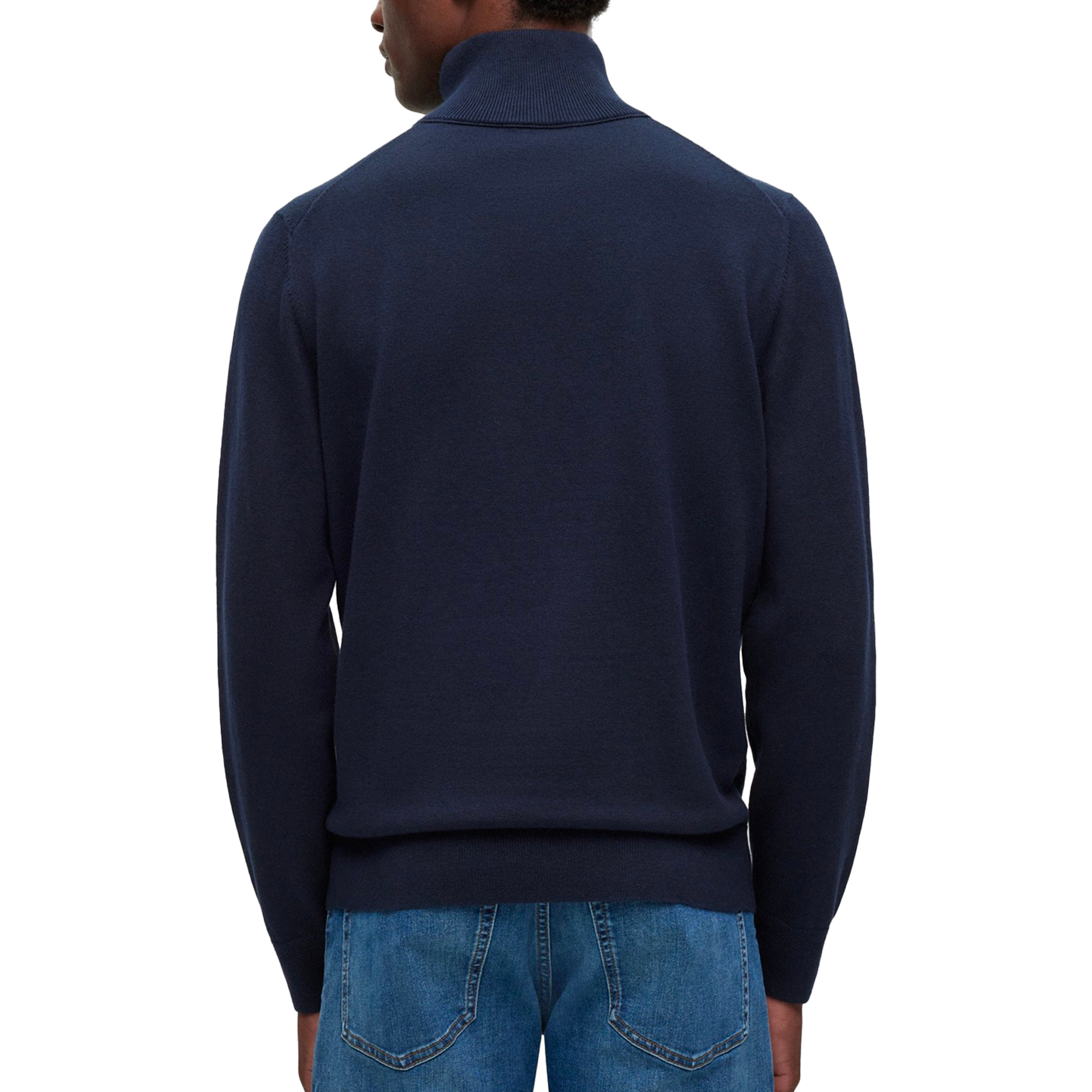 Boss Kanobix 1/4 Zip Knit - Navy