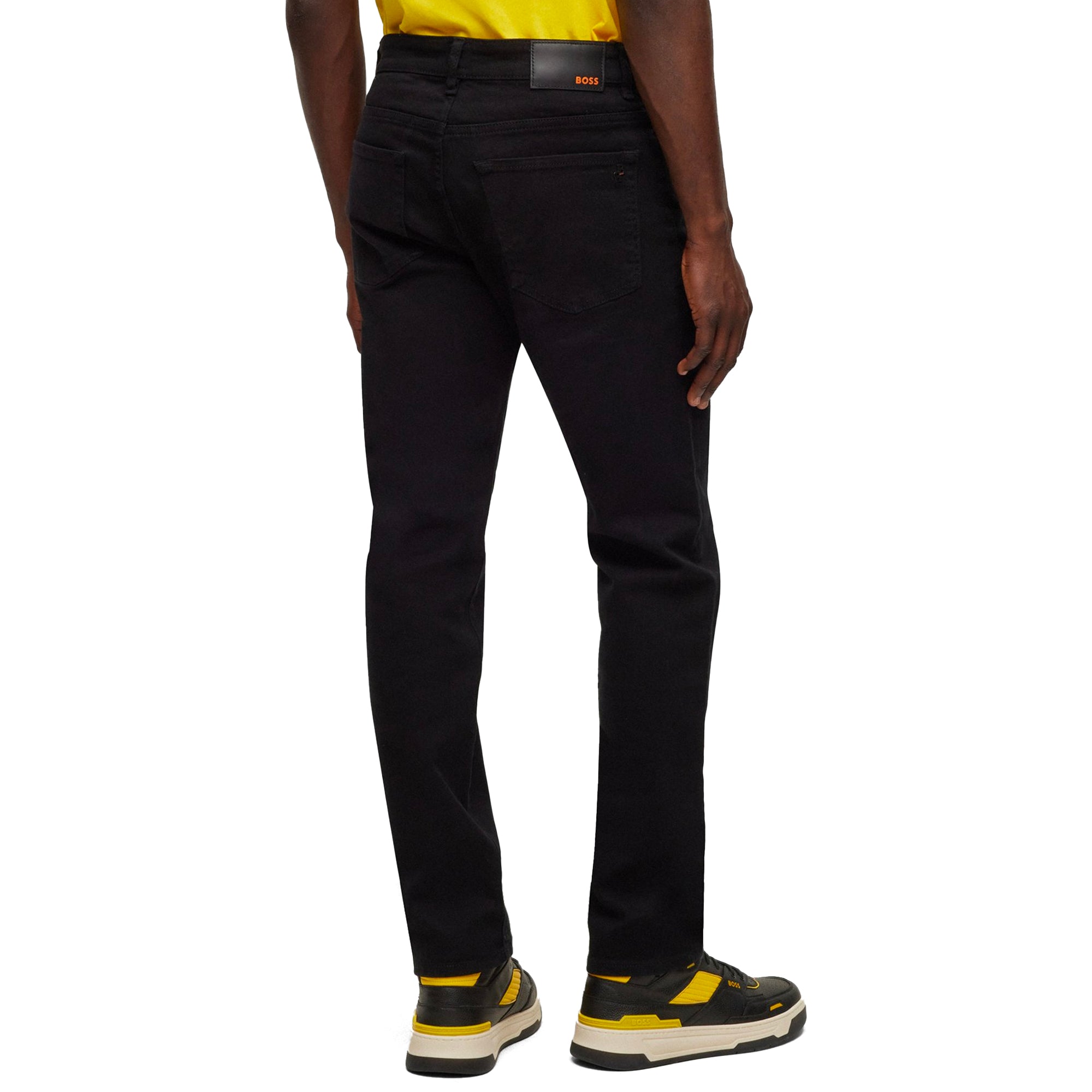 Boss ReMaine Regular Fit Jeans - Cobra Stay Black Stretch