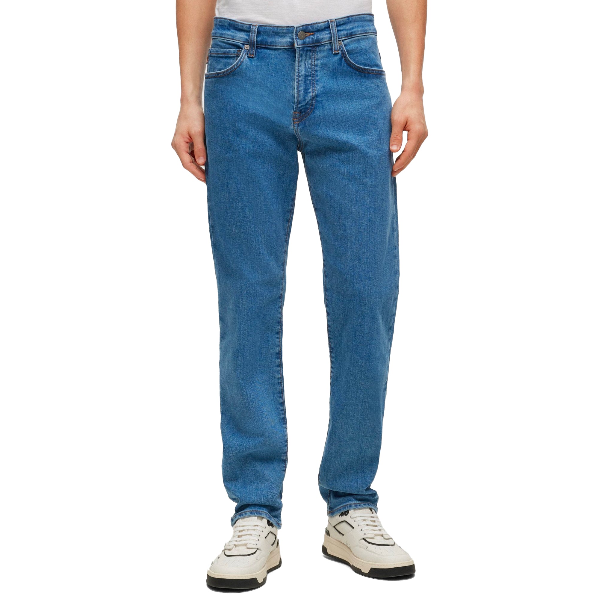 Boss ReMaine Regular Fit Jeans - Lake Light Blue Stretch