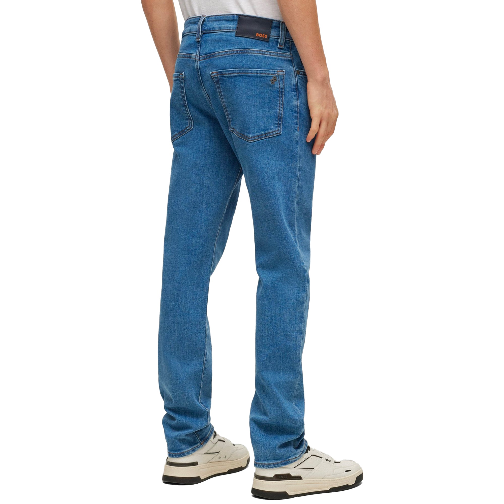 Boss ReMaine Regular Fit Jeans - Lake Light Blue Stretch