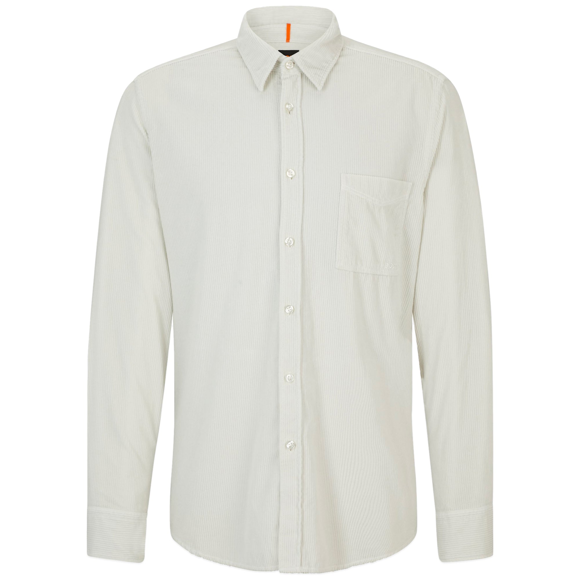 Boss Relegant 6 Corduroy Shirt - Light Pale Grey