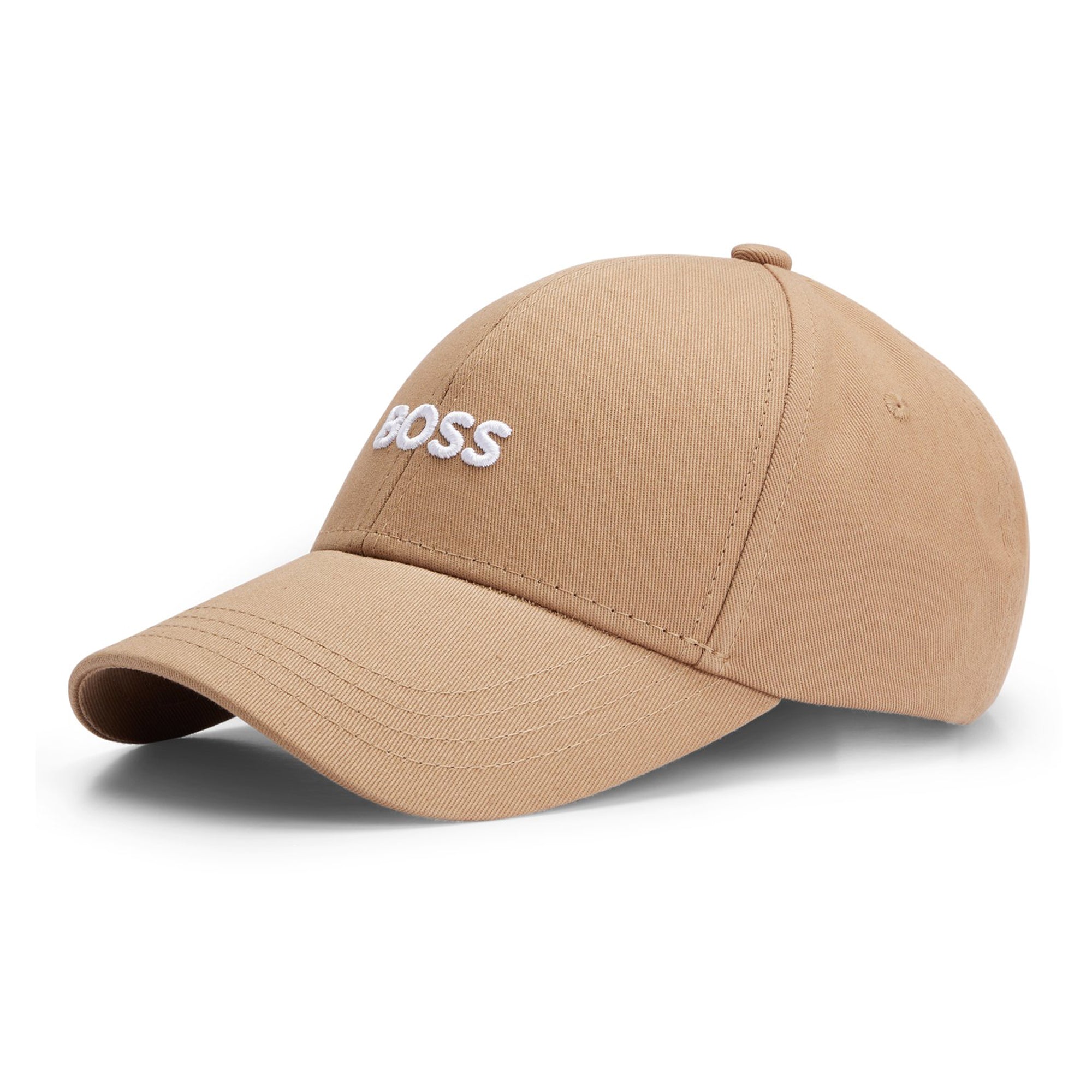 Embroidered Boss - Cotton Cap Zed Beige