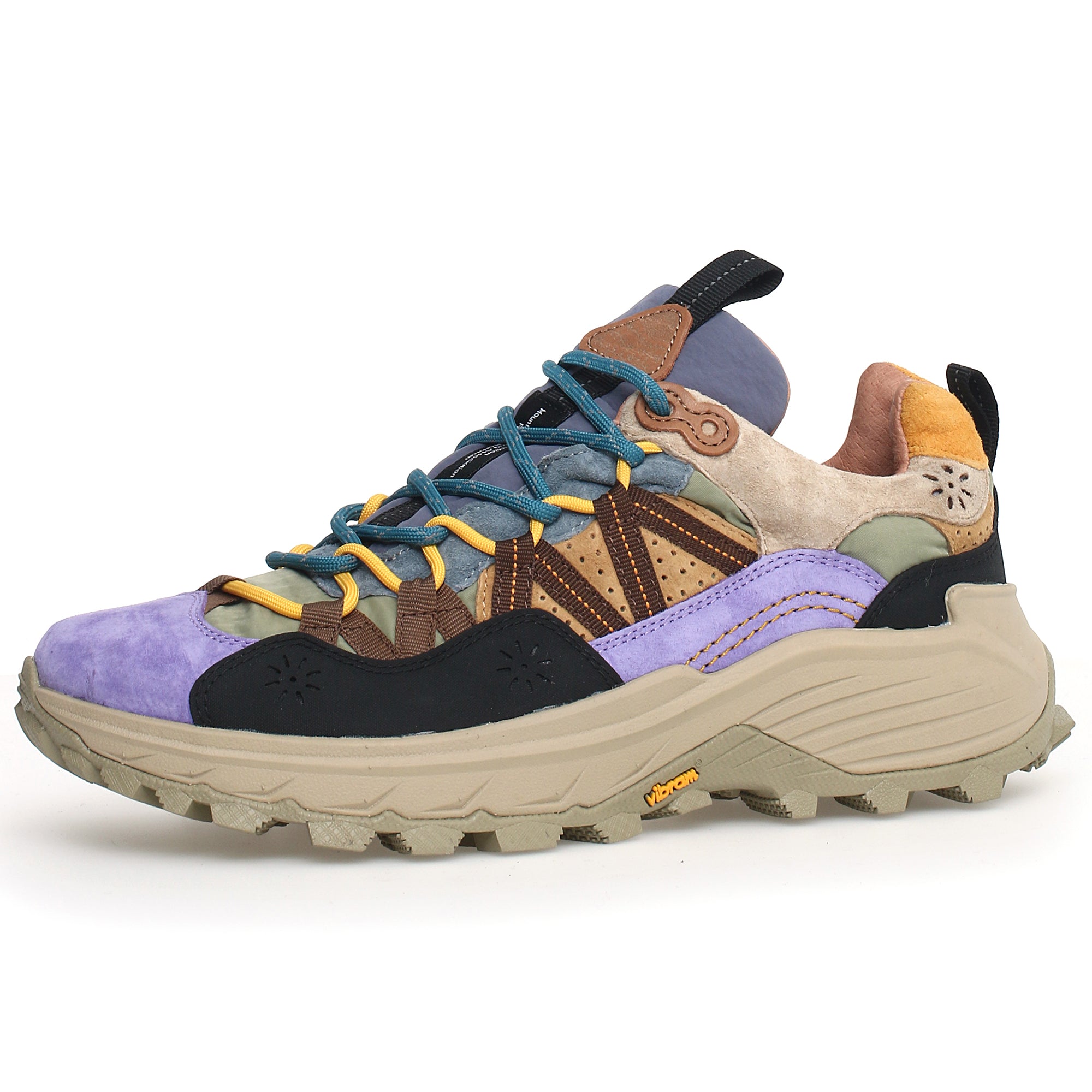 Flower Mountain Iwano Trainers - Ochre / Multi