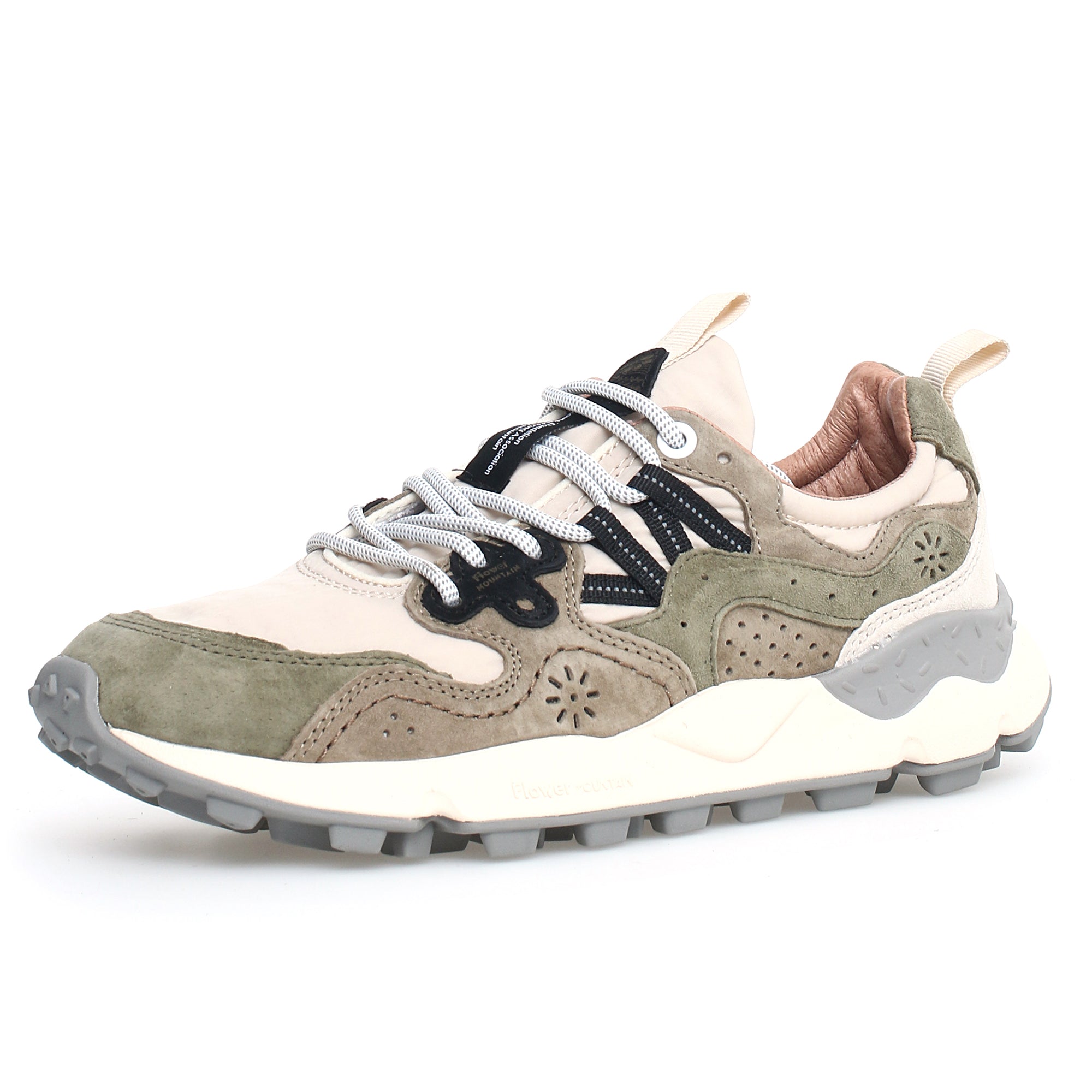 Flower Mountain Yamano 3 Trainers - Beige/Military