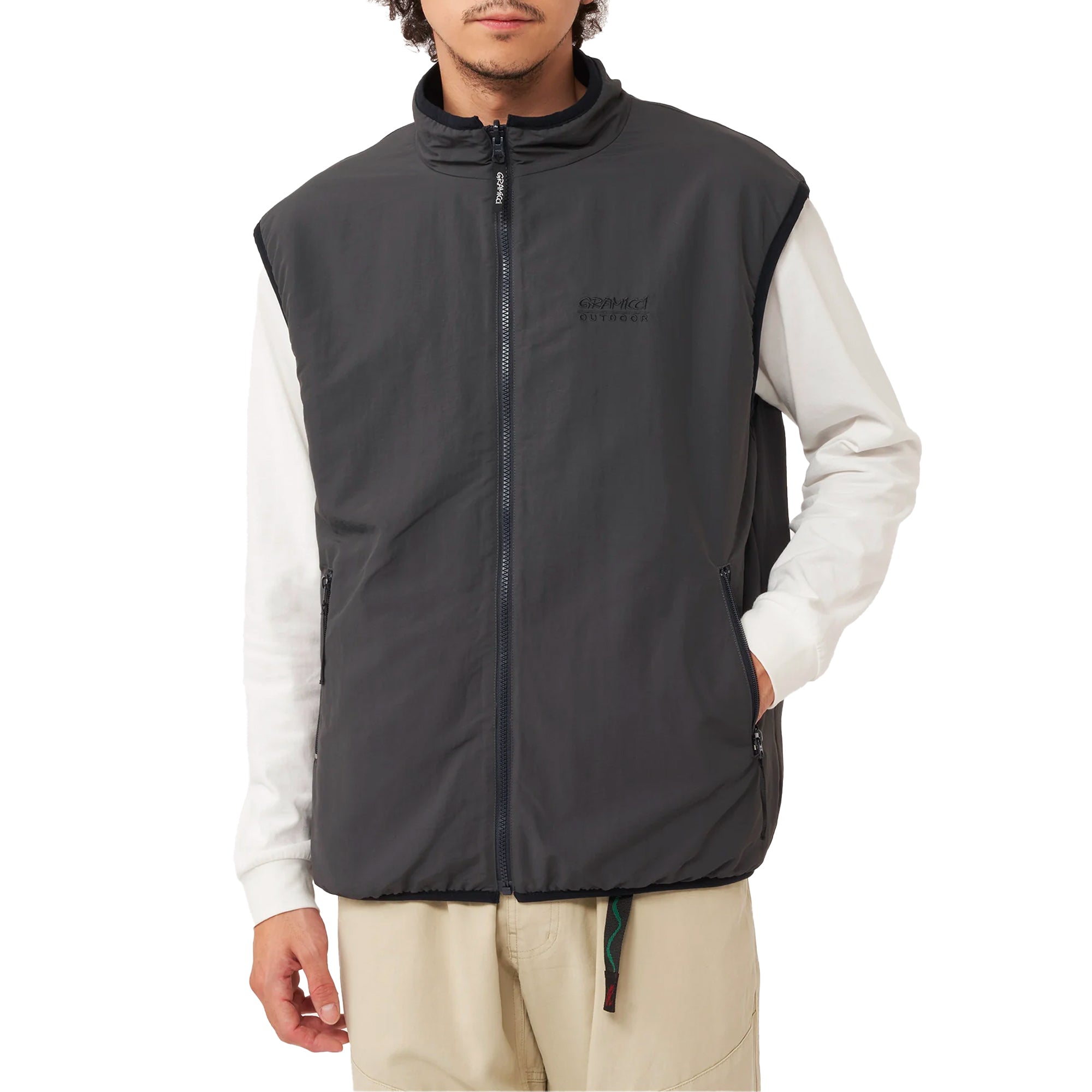 Gramicci Reversible Fleece Vest - Dark Navy