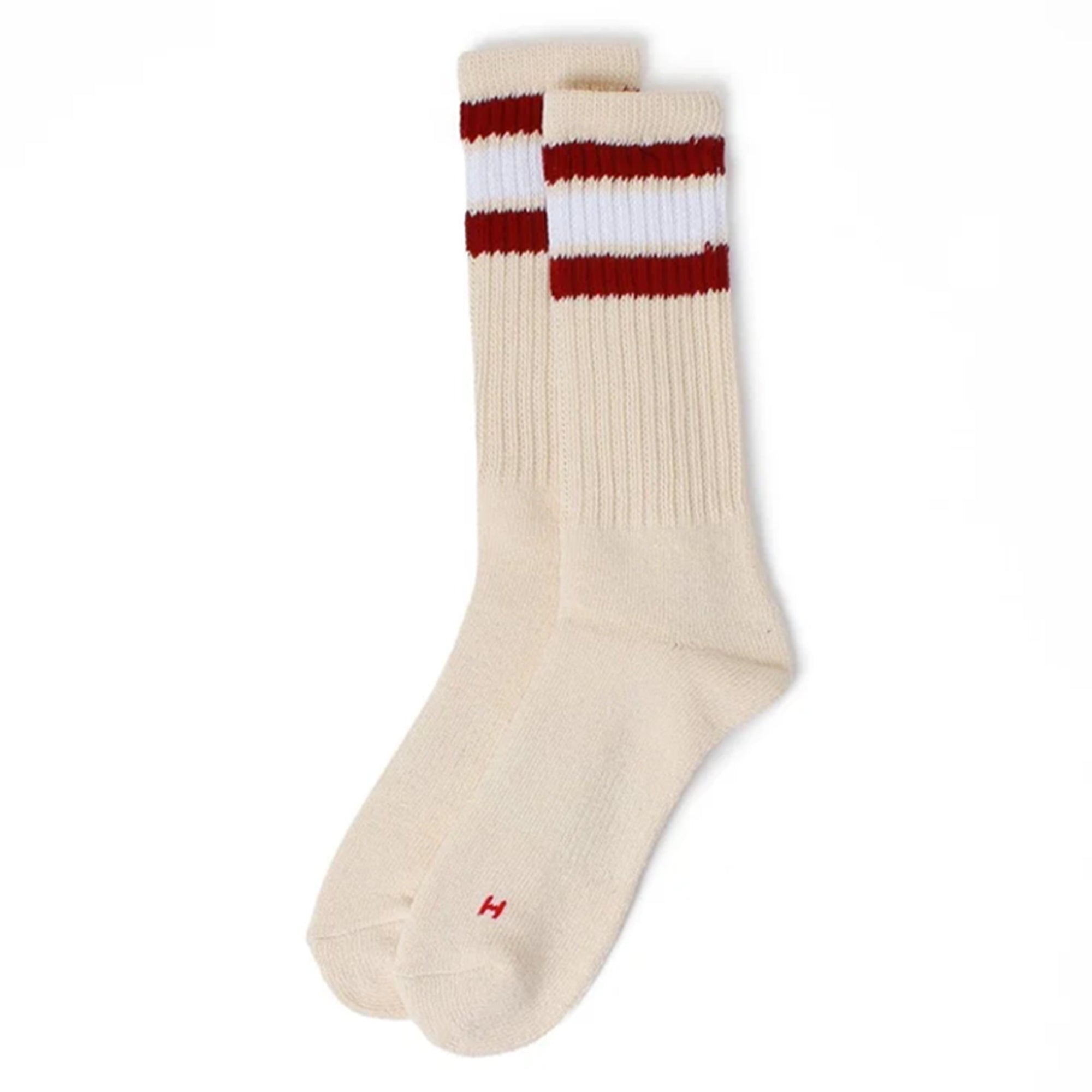 Healthknit Socks 3 Pack - Off White / Multi Stripe