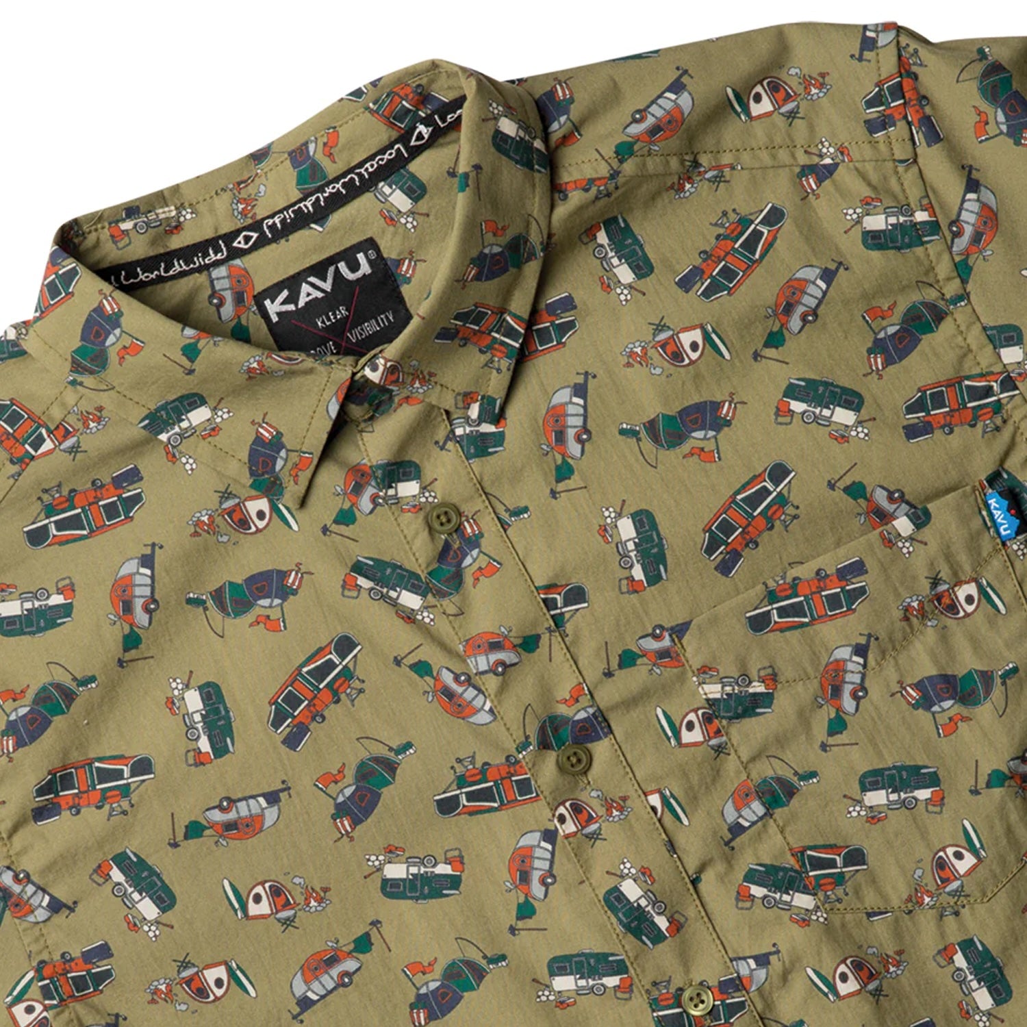 KAVU Festaruski Short Sleeve Shirt - Summer Camp