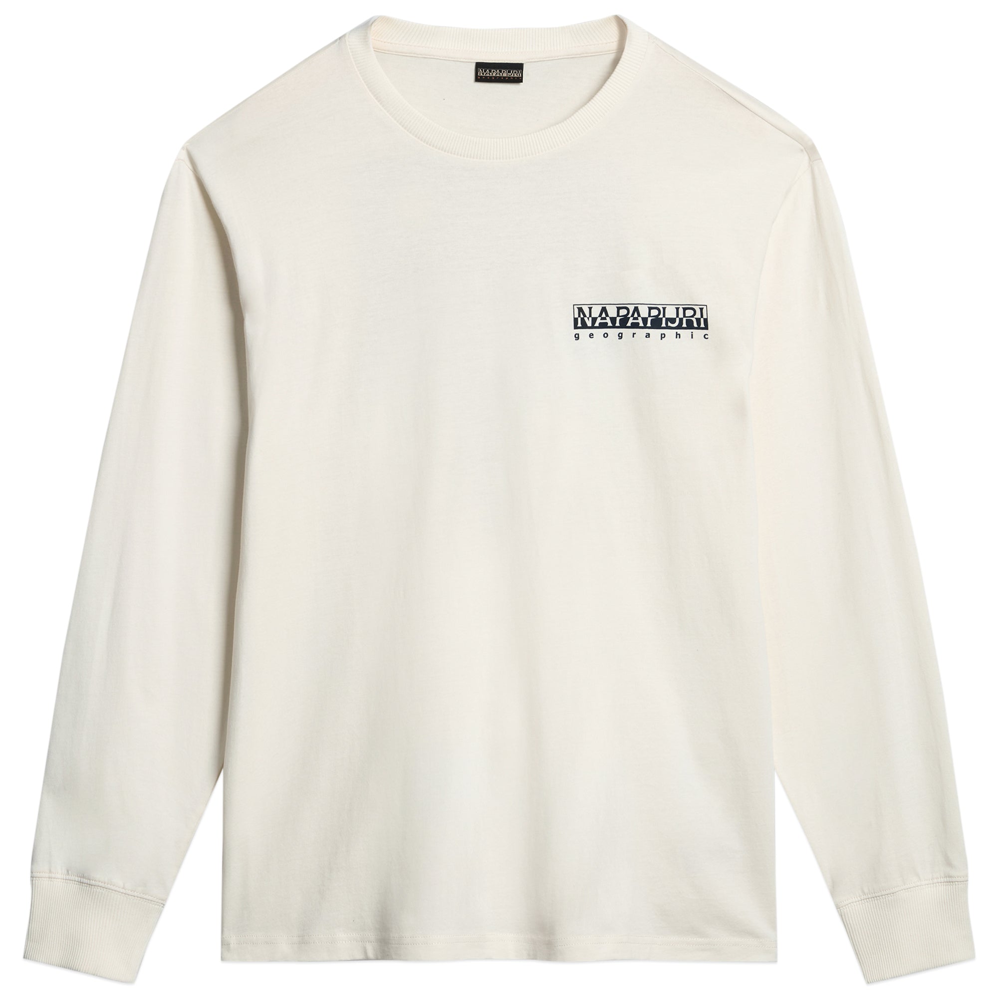 Napapijri S-Telemark Long Sleeve T-Shirt - White Whisper