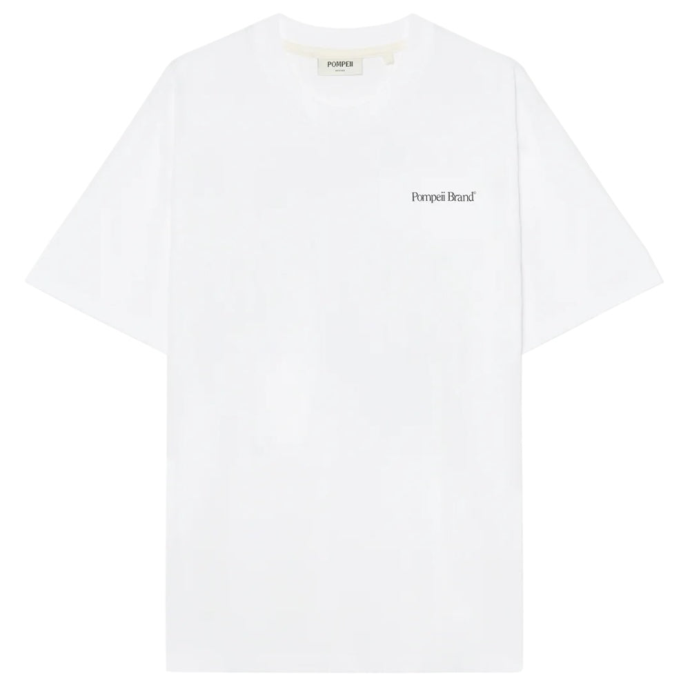 Pompeii Brand Burgers In Bed Graphic T-Shirt - White