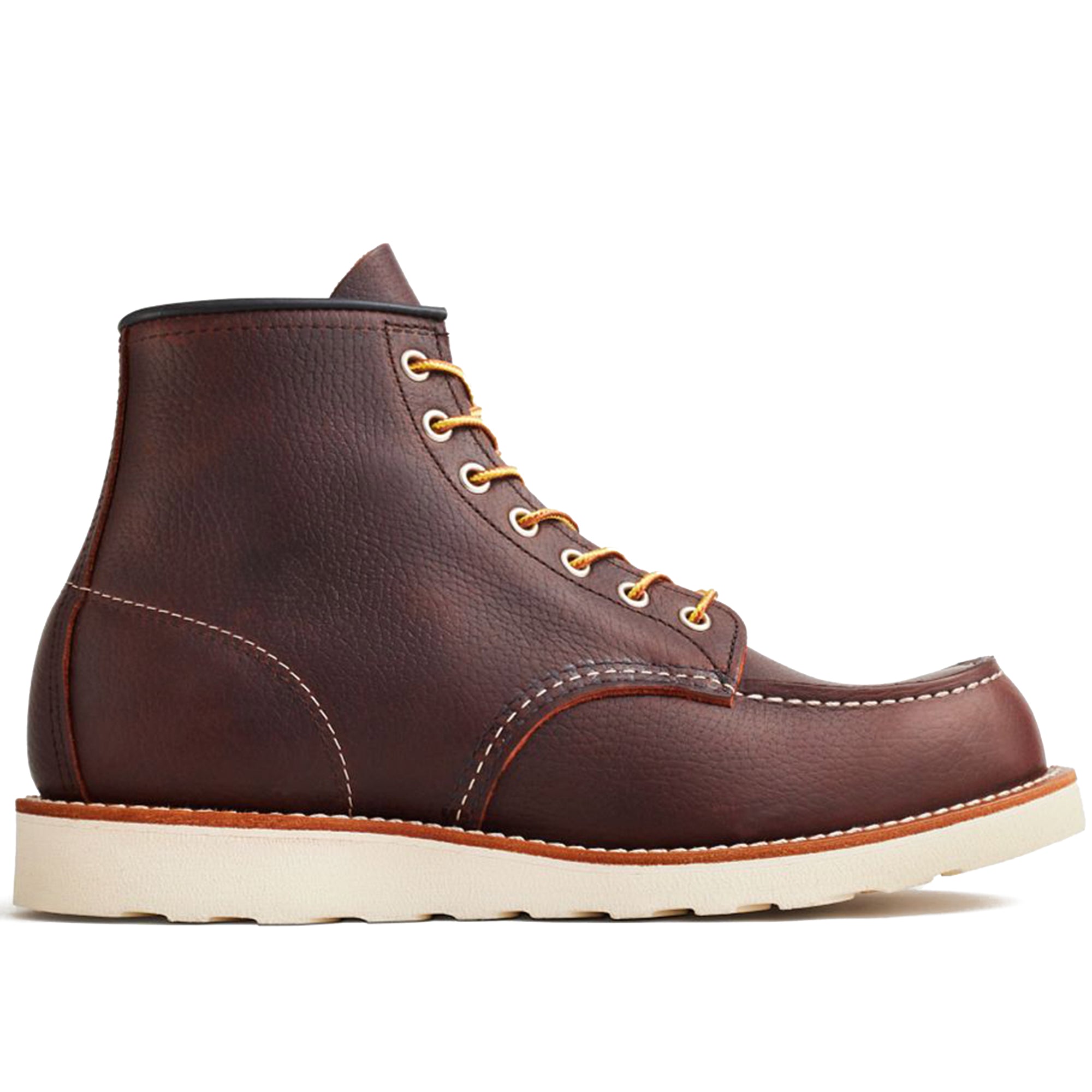 Red Wing 8138  6" Moc Toe Leather Boot - Briar Oil Slick Brown