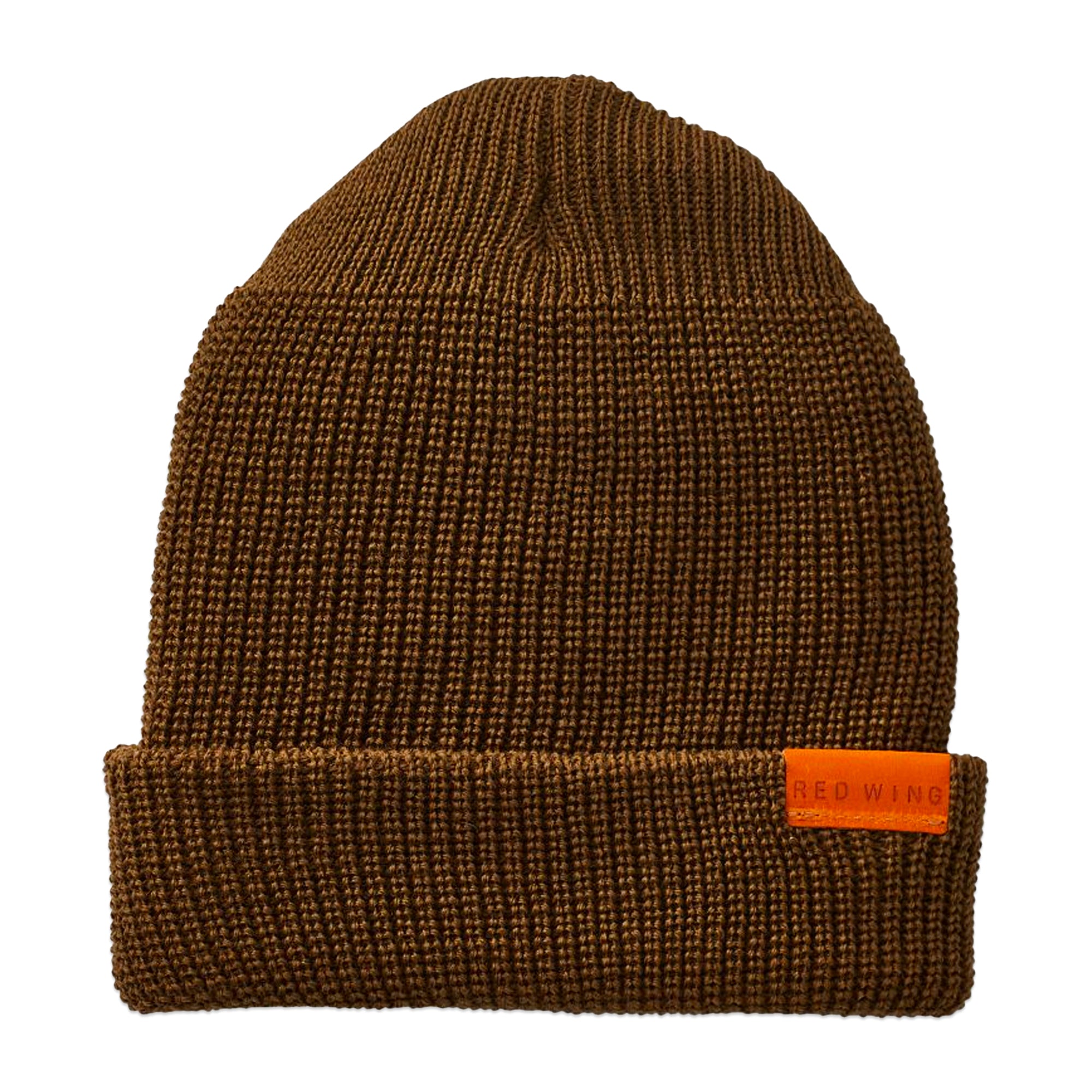 Red Wing Merino Wool Knit Beanie Hat - Olive