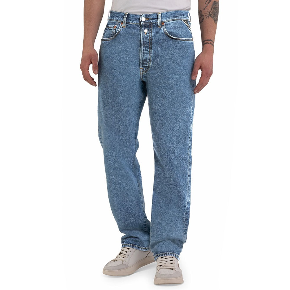 Replay M9Zero1 Straight Fit Jeans - Red Cast Indigo Mid