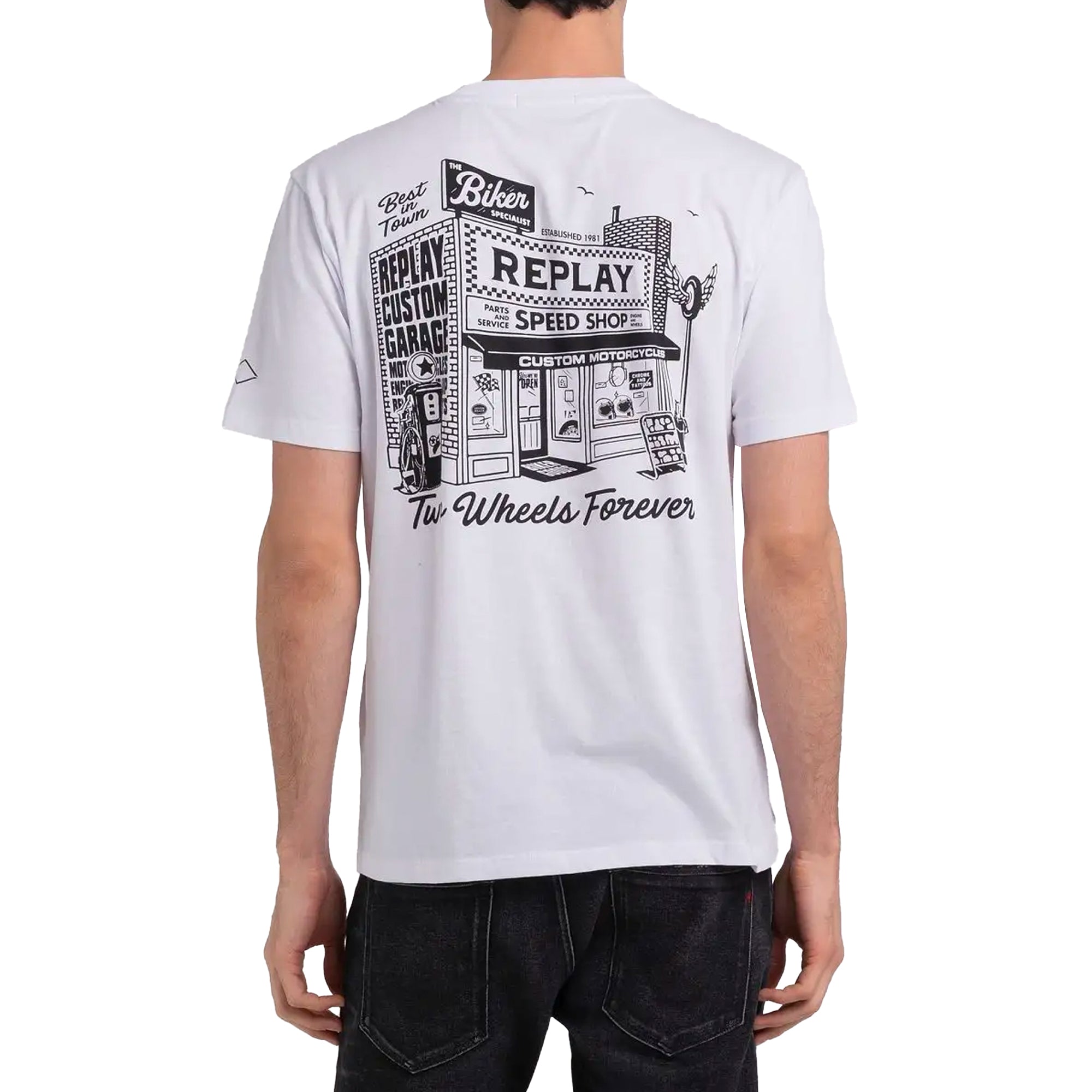 Replay Custom Speed Shop T-Shirt - White
