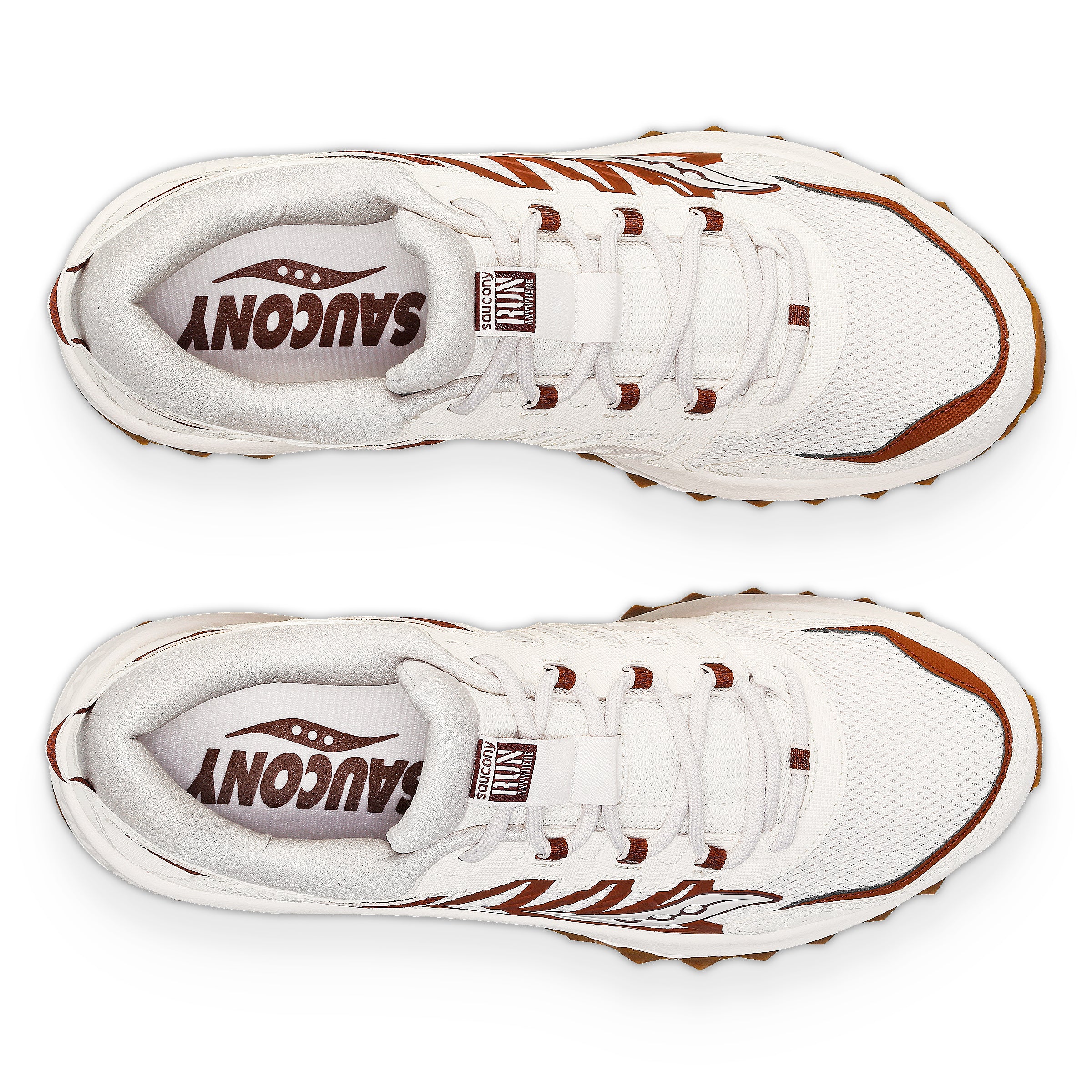 Saucony Grid Peak Trainers - Sand/Burgundy