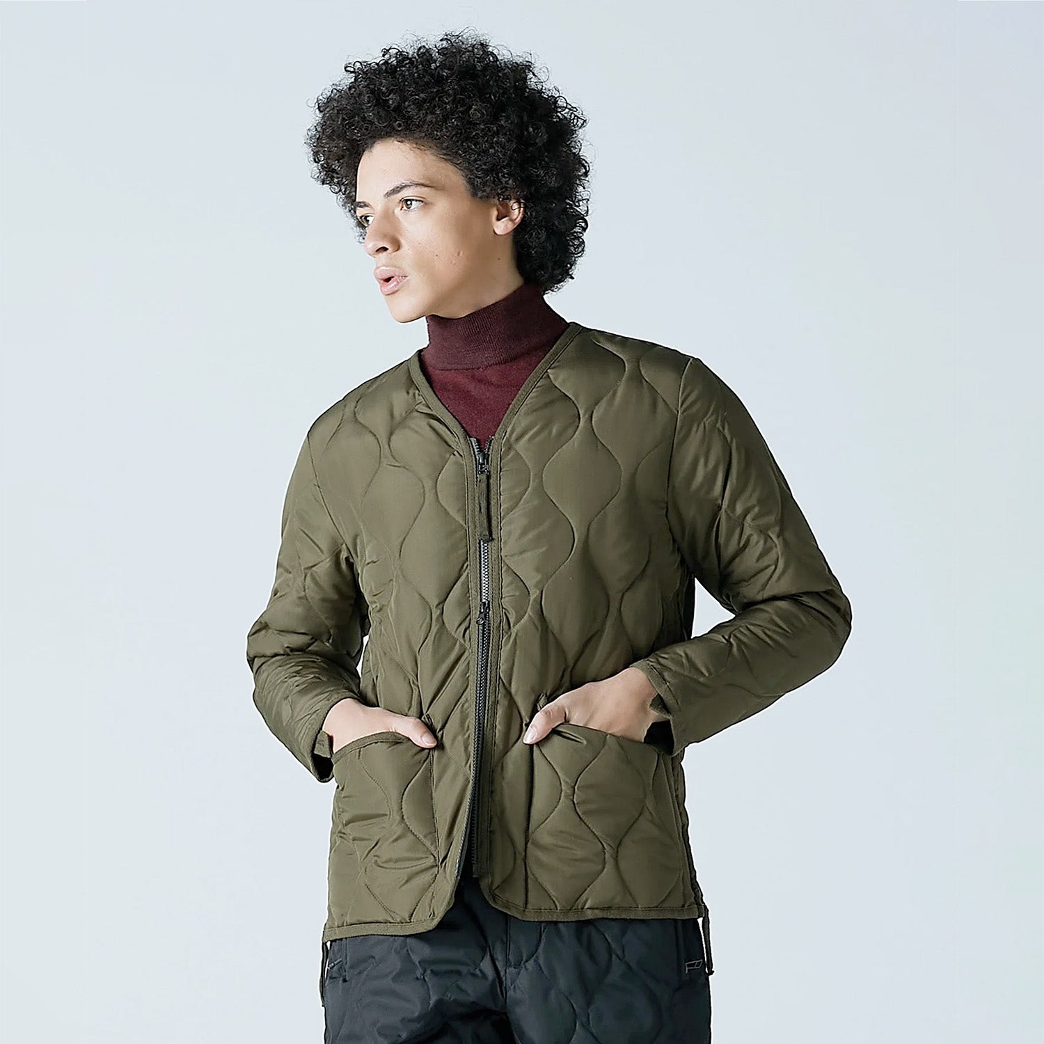 TAION Military V Neck Ripstop Down Jacket