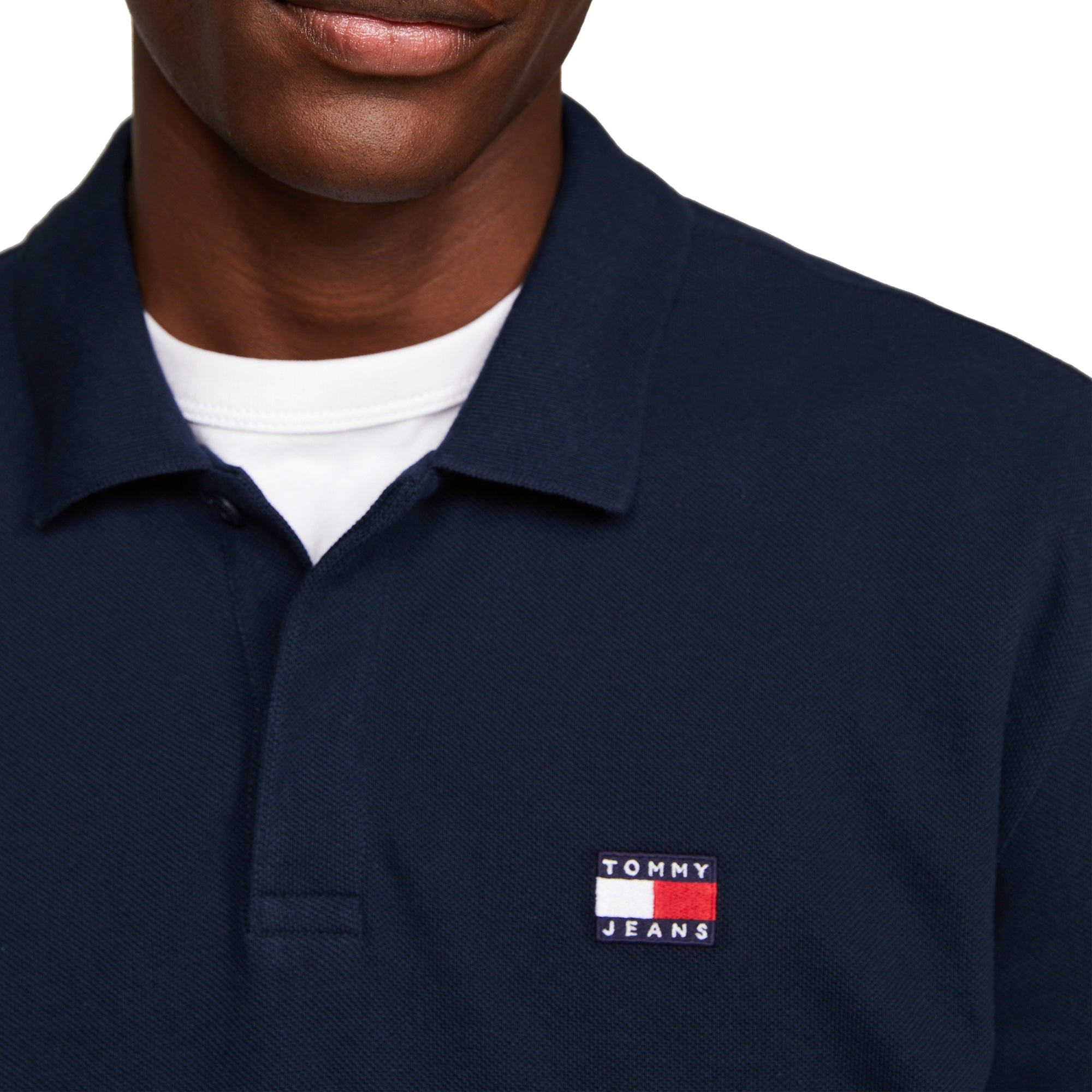 Tommy Jeans Regular Badge Polo - Dark Night Navy