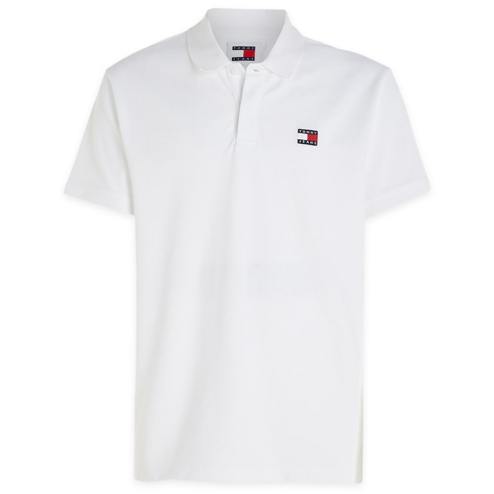 Tommy Jeans Regular Badge Polo - White