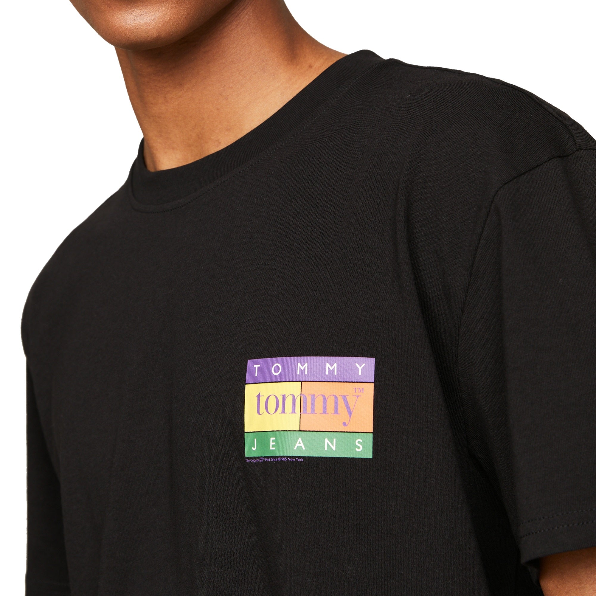 Tommy Jeans Regular Summer Flag T-Shirt - Black