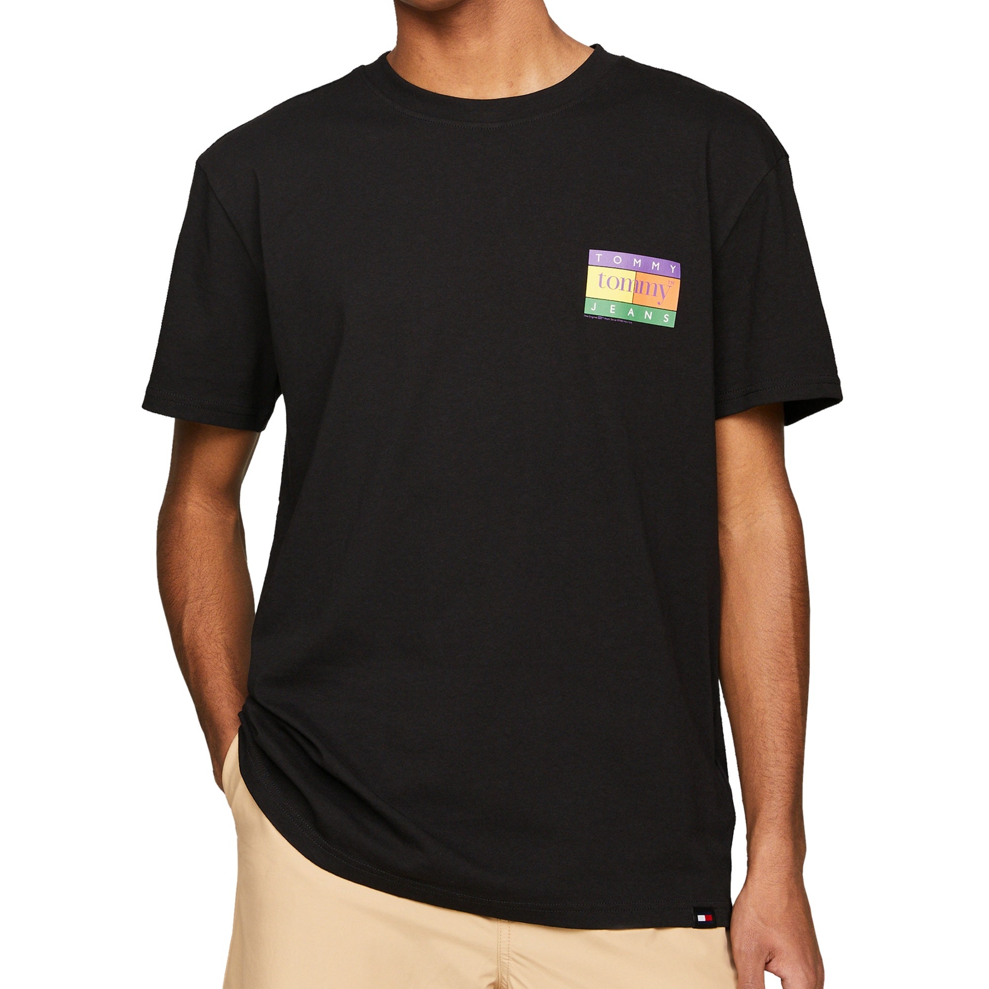 Tommy Jeans Regular Summer Flag T-Shirt - Black