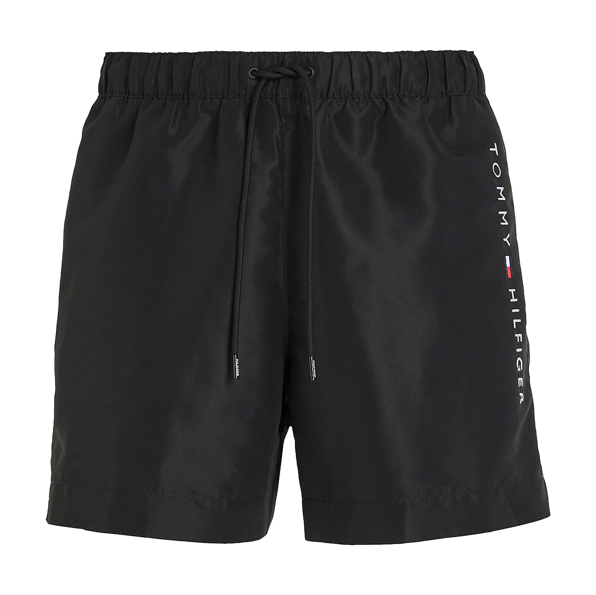 Tommy Hilfiger Mid Length Embroidered Swim Shorts - Black