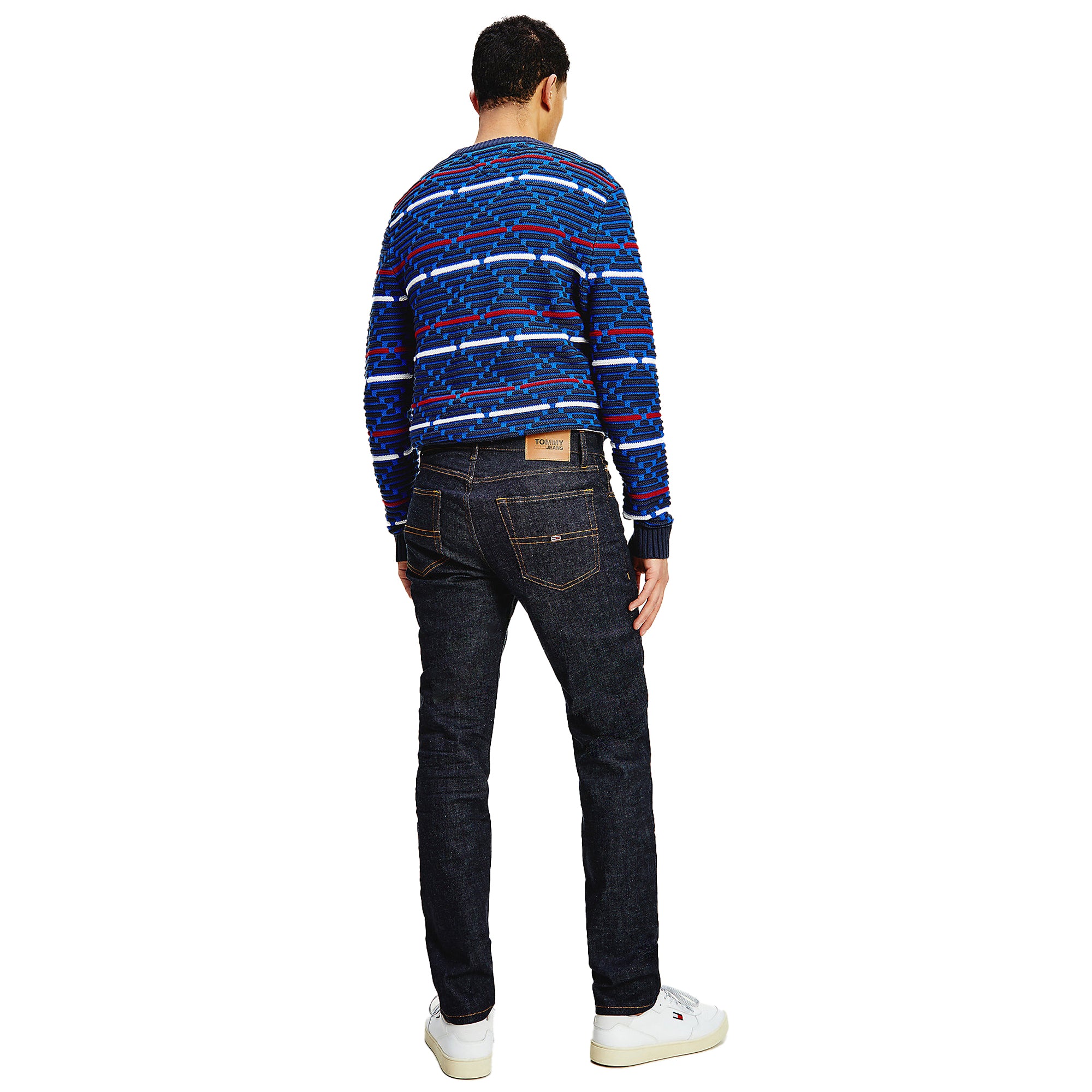 Tommy Jeans Ryan Regular Straight Jeans - Rico Dark Rinse Stretch