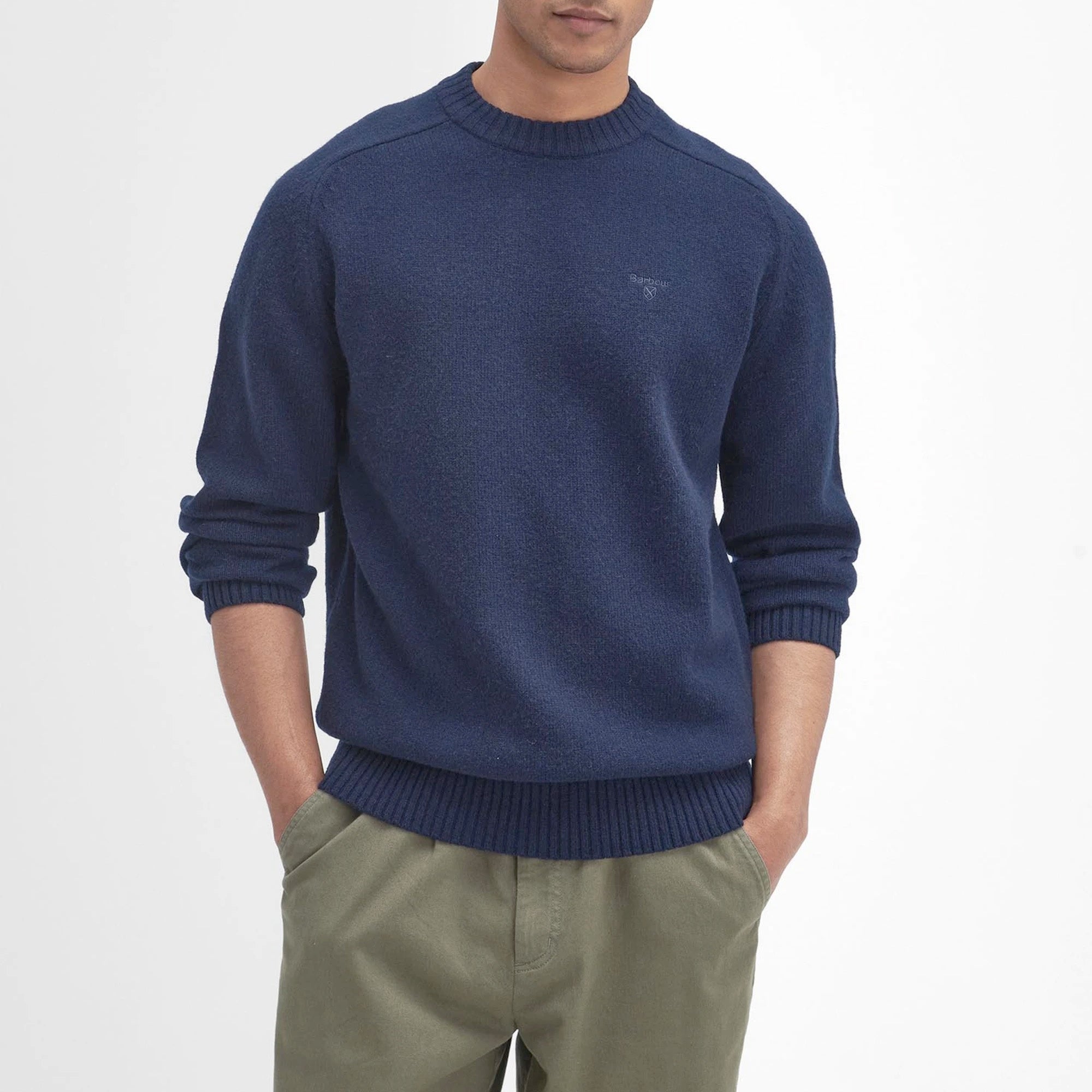 Barbour Grangetown Crew Neck Wool Jumper