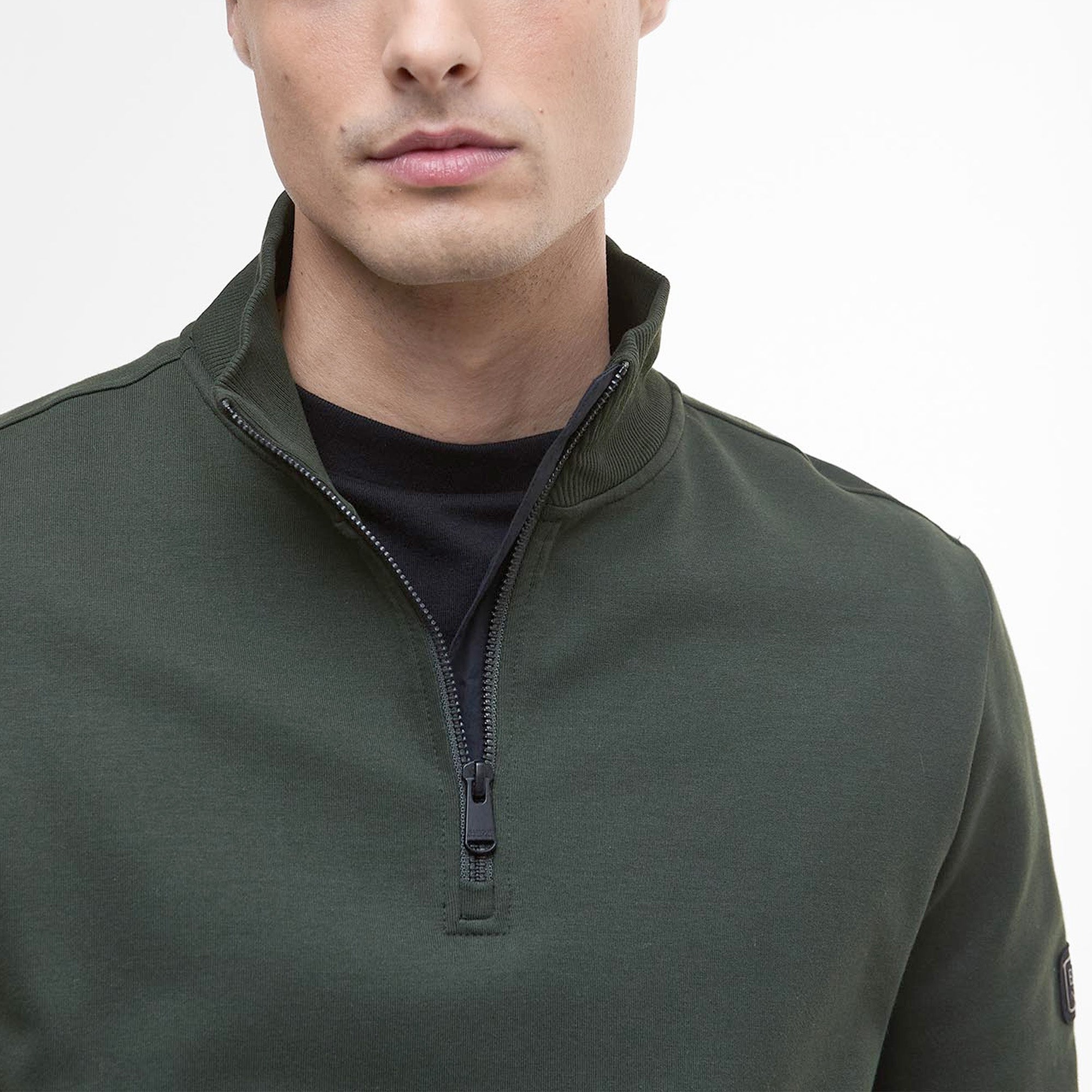 Barbour International Ilford Interlock Quarter Zip Sweatshirt