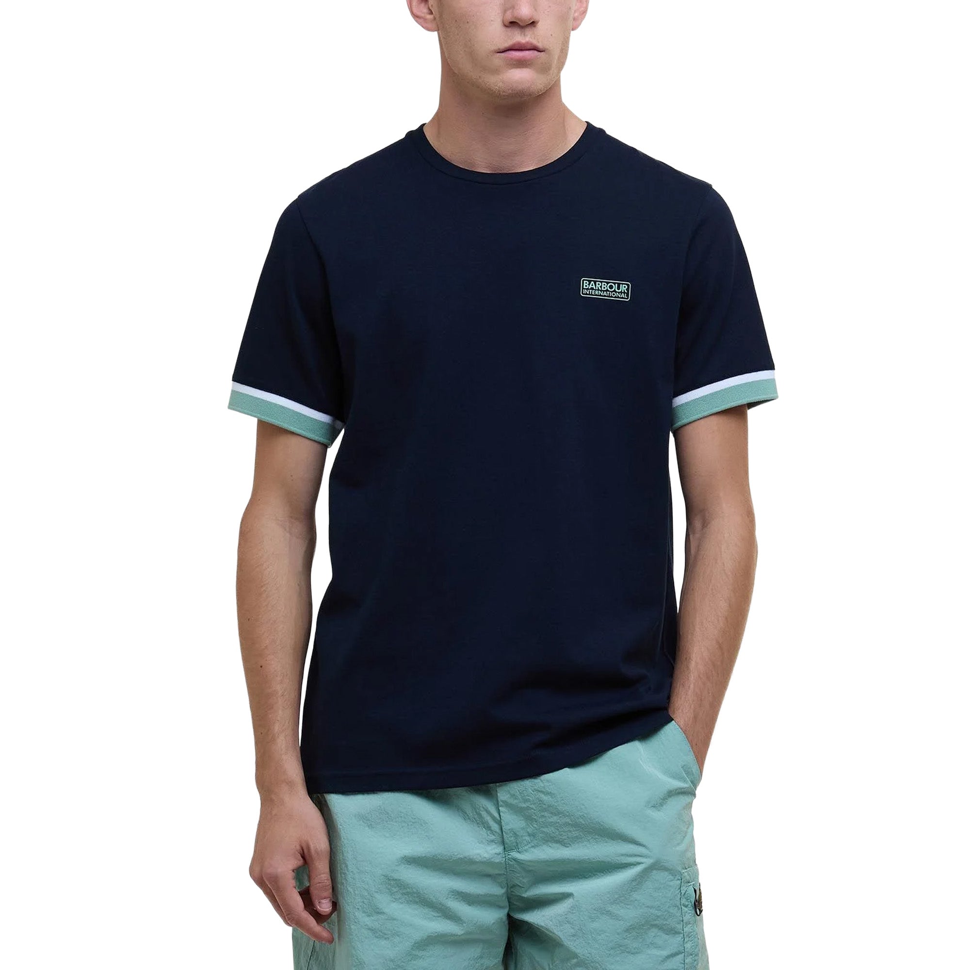 Barbour International Deep Cuff Evan Tipped T-Shirt