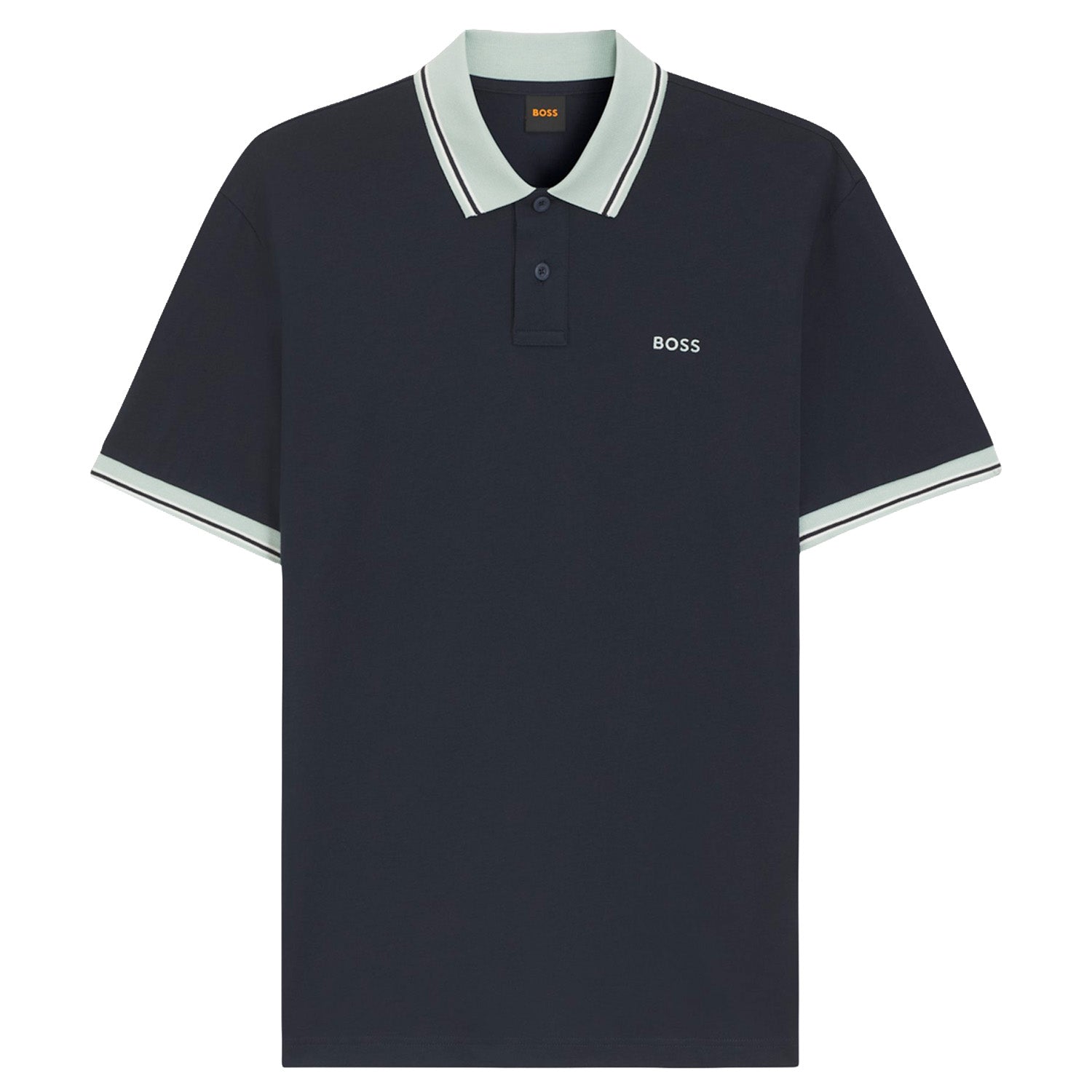 Boss Pe Blocks Contrast Collar Polo