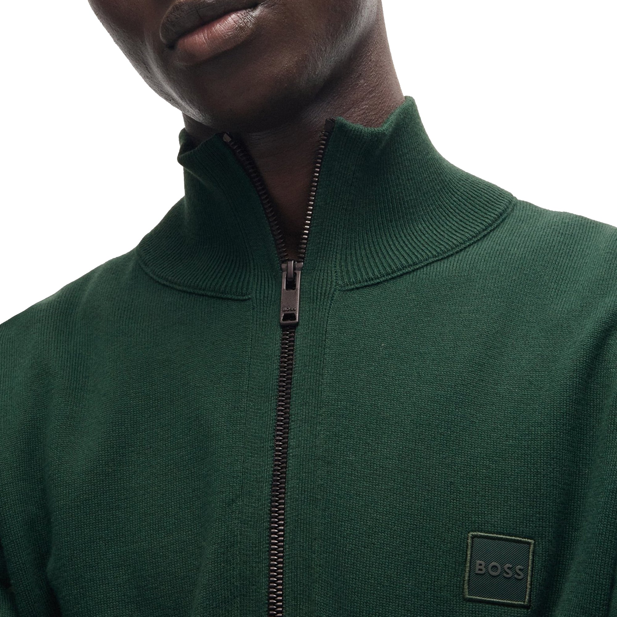 Boss Kanobix S Quarter Zip Knitted Sweater