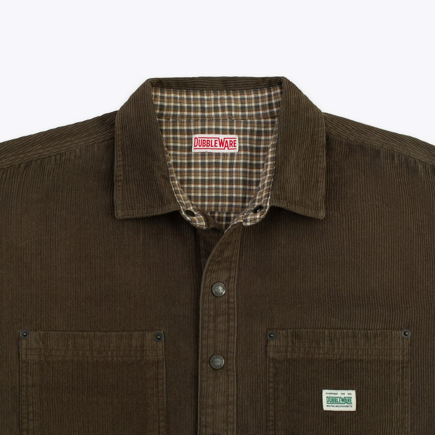 Dubbleware Lined Snap Corduroy Overshirt