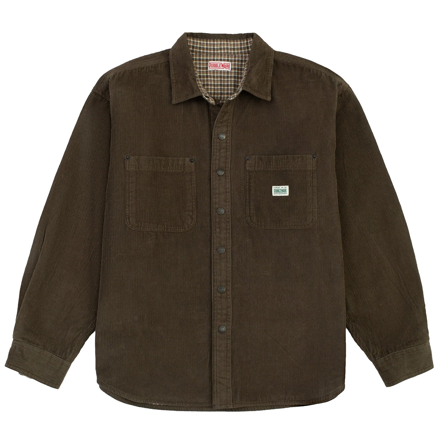 Dubbleware Lined Snap Corduroy Overshirt