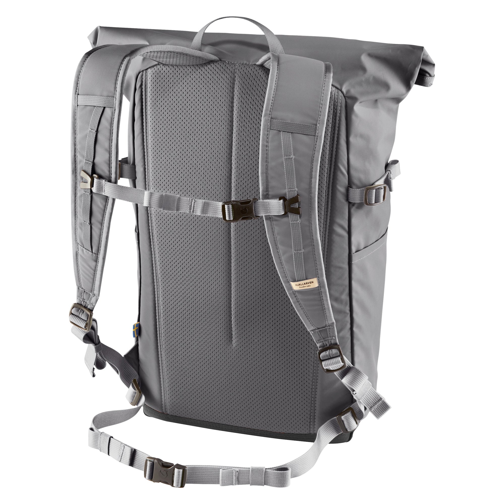 Rear view of Fjallraven High Coast Foldsack 24 for Men in Shark Grey