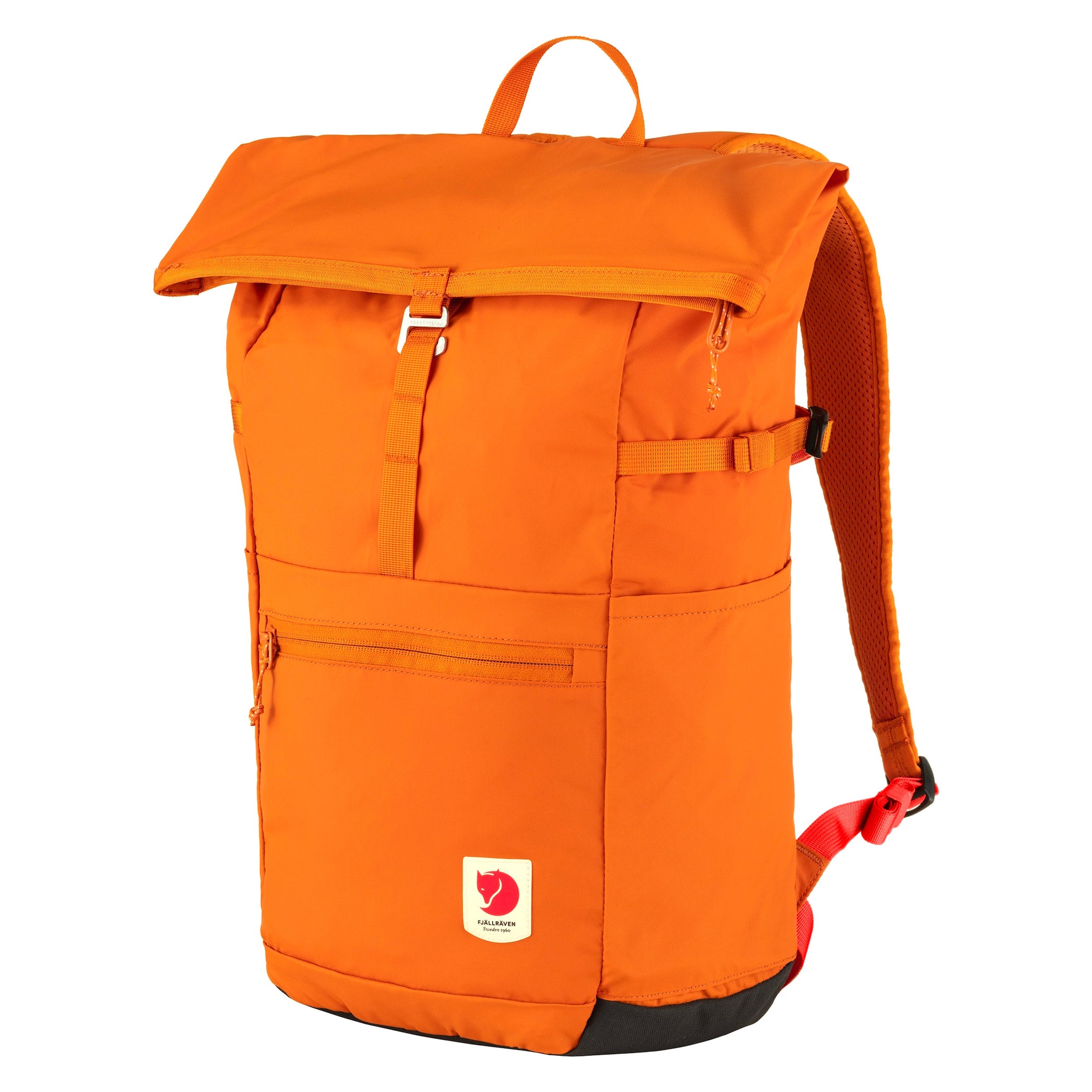 Front view of Fjallraven High Coast Foldsack 24 for Men in Sunset Orange